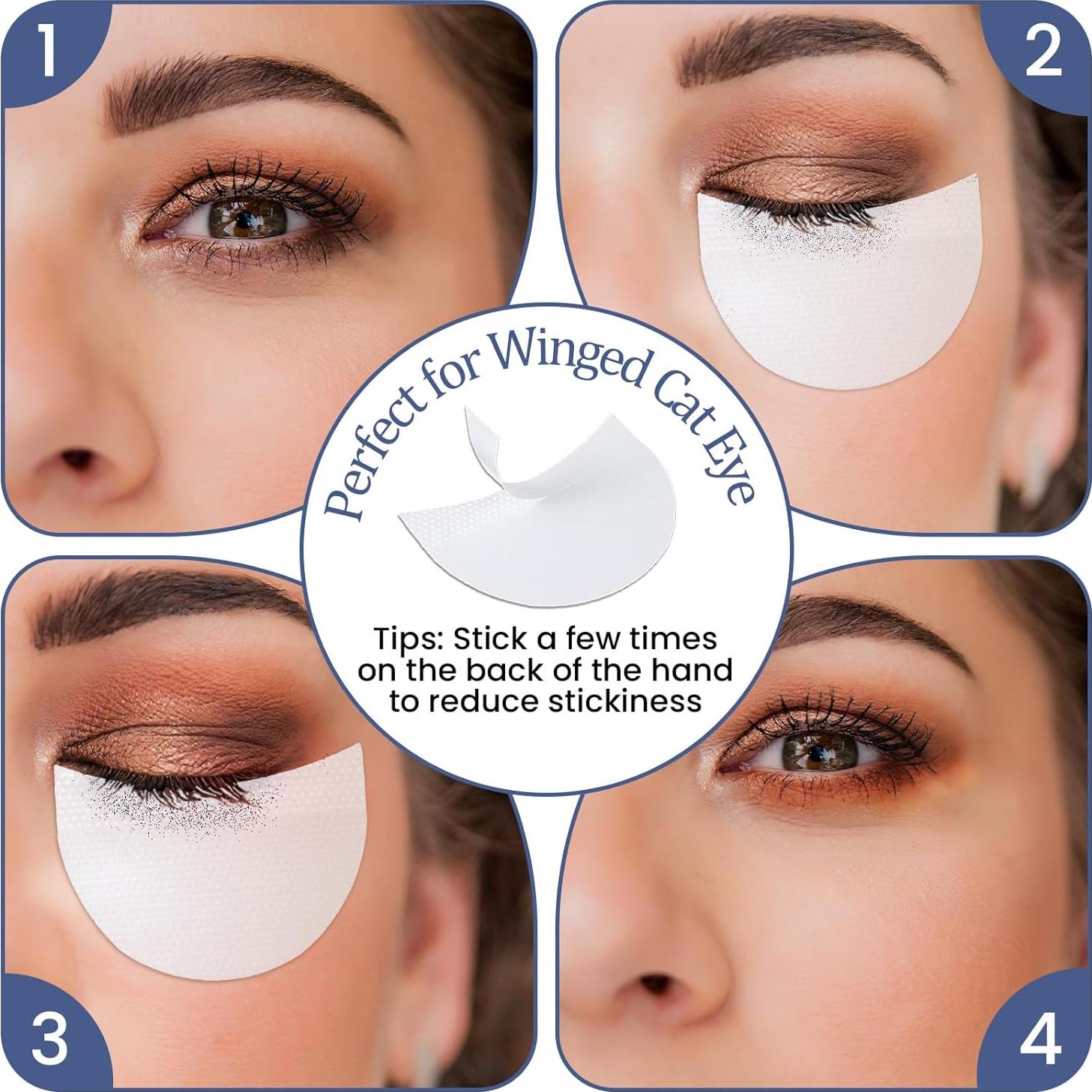 Escudos de Sombra de Ojos Larrel 150 Piezas Sin Pelusa