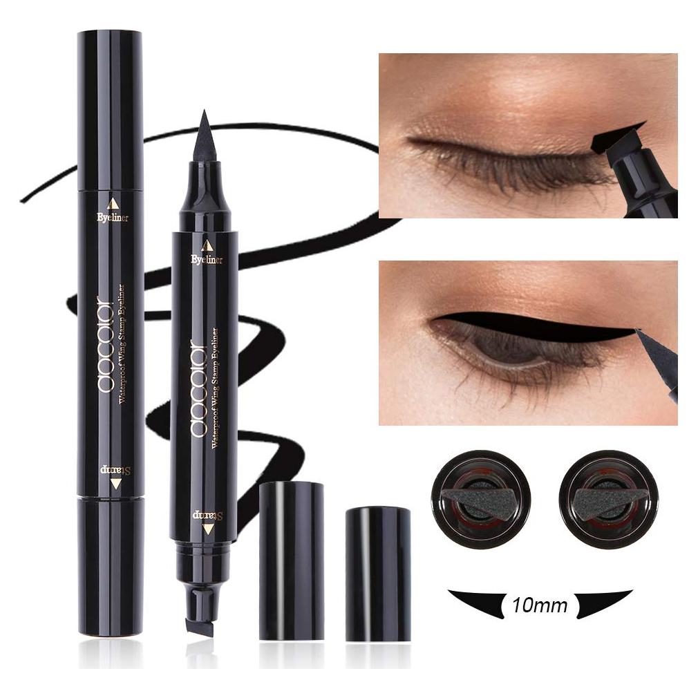 Docolor Delineador de Ojos Líquido Doble Cara Negro 1PC