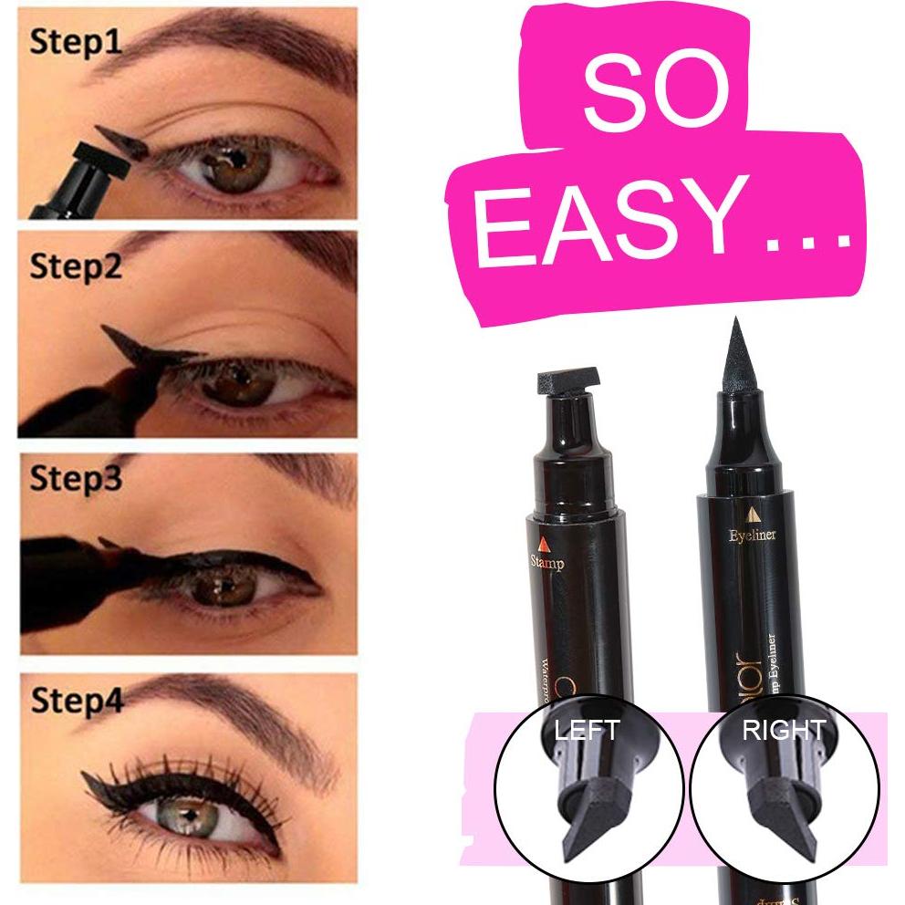 Docolor Delineador de Ojos Líquido Doble Cara Negro 1PC