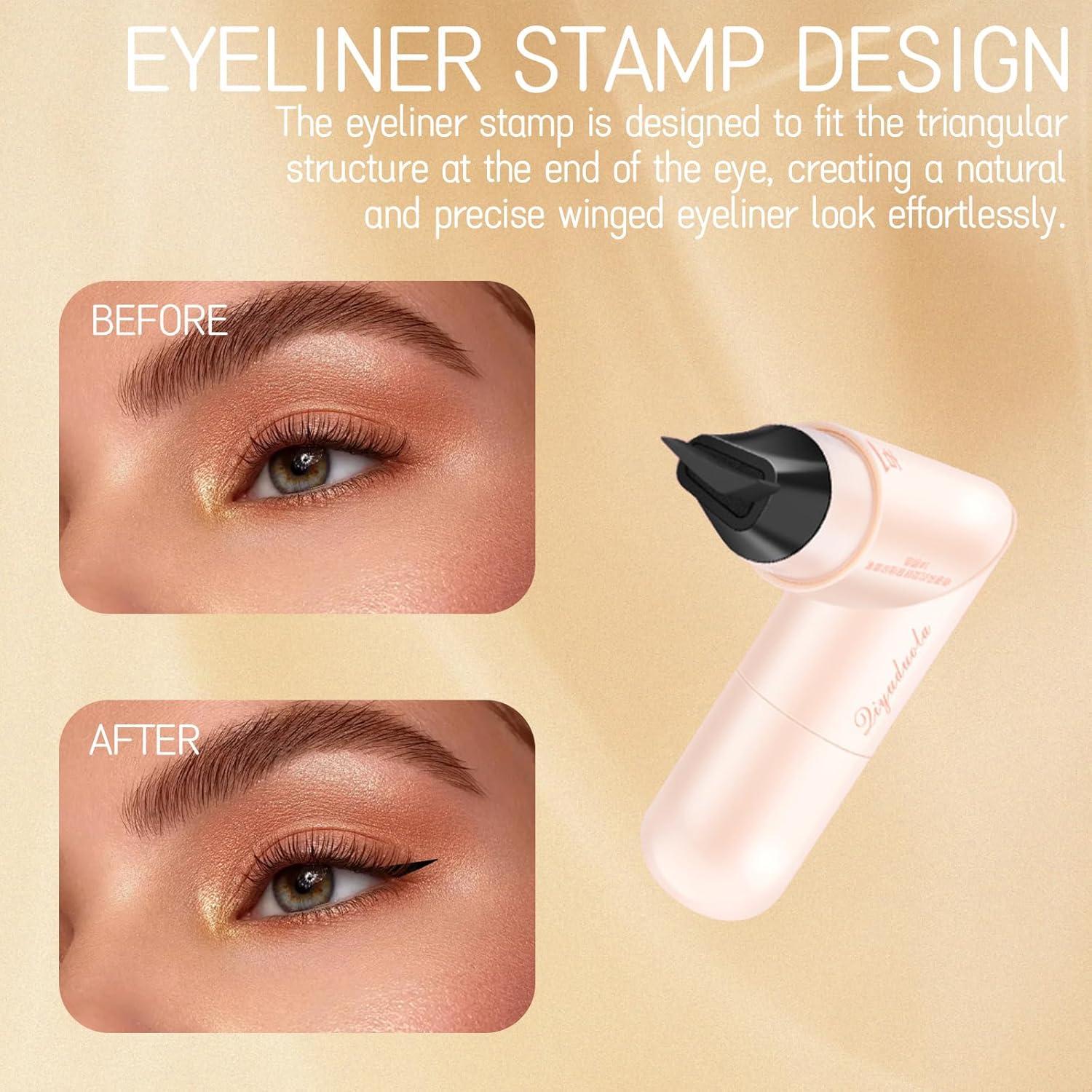 Juego de Delineador de Ojos Roioiow - 2 Piezas Impermeable