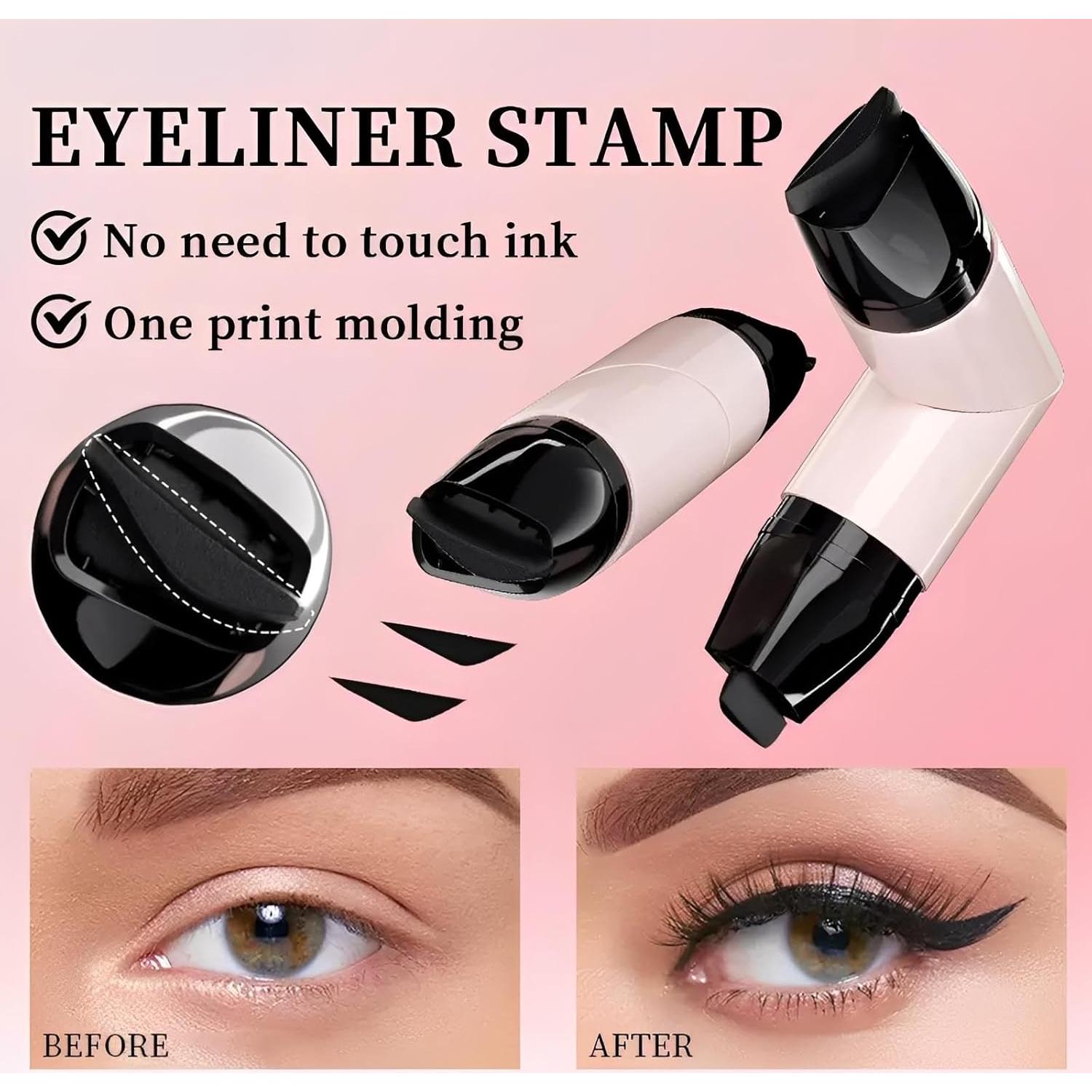 Sello de Eyeliner PKERUS Plegable Impermeable 01#HIPPLE BLACK