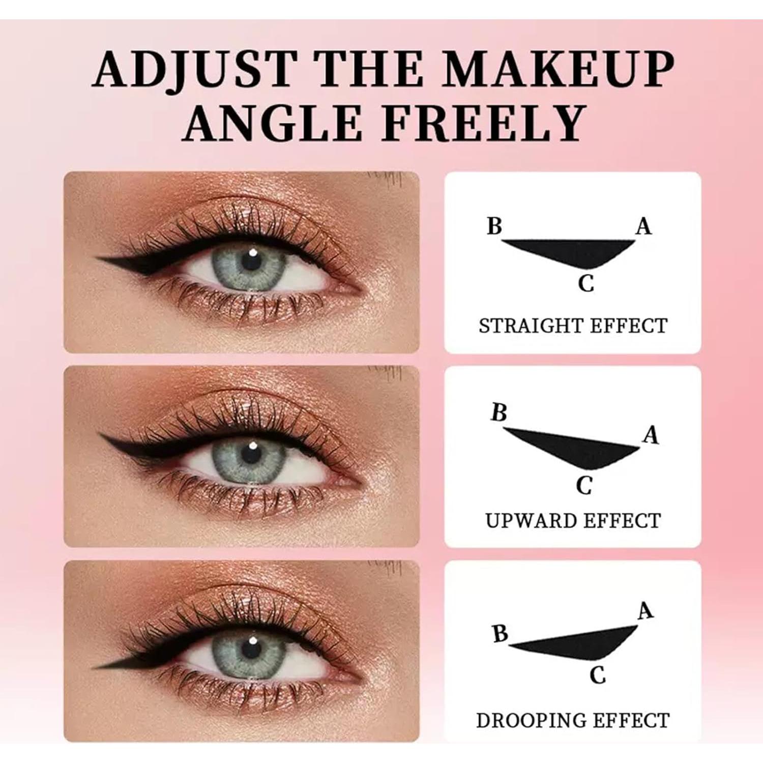 Sello de Eyeliner PKERUS Plegable Impermeable 01#HIPPLE BLACK