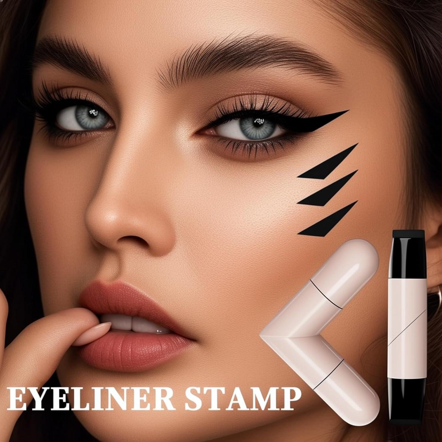 Sello de Eyeliner PKERUS Plegable Impermeable 01#HIPPLE BLACK