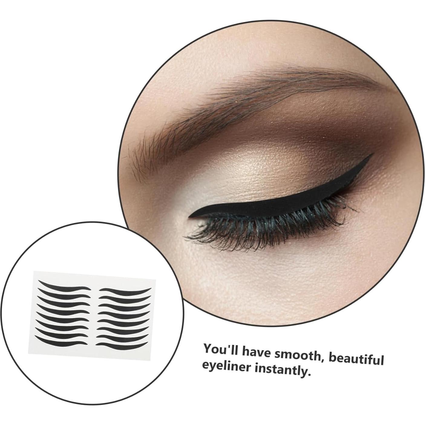 80 Pares de Pegatinas de Delineador de Ojos FOMIYES 42x4mm