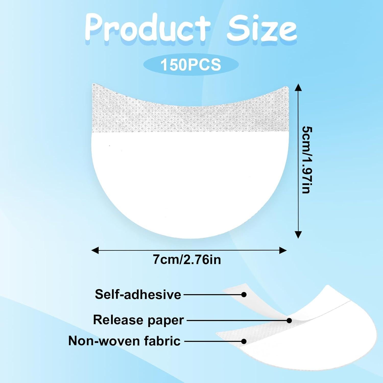 150 Almohadillas de Sombra de Ojos Molain - Gel Sin Pelusa