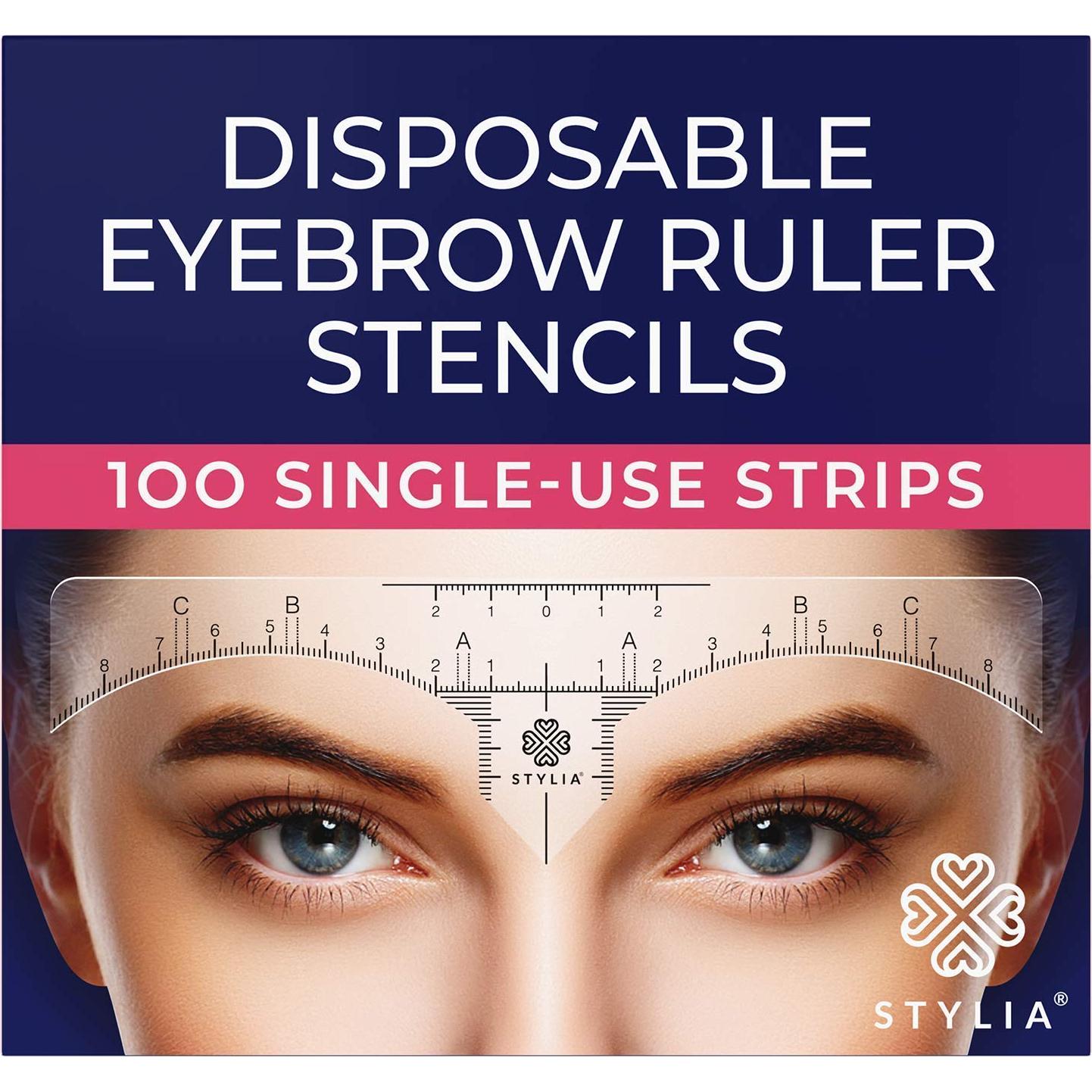 Kit de Plantillas para Cejas Stylia - 100 Unidades Reutilizables