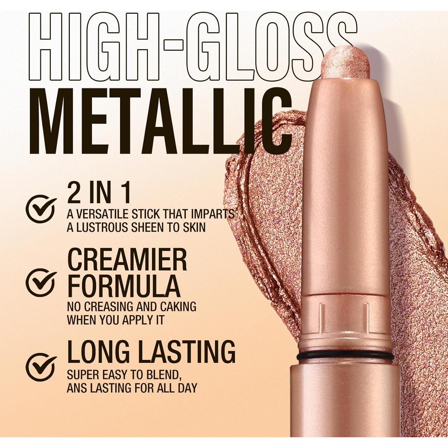 Set de Lápiz de Sombra de Ojos LANGMANNI 8 Colores a Prueba de Agua