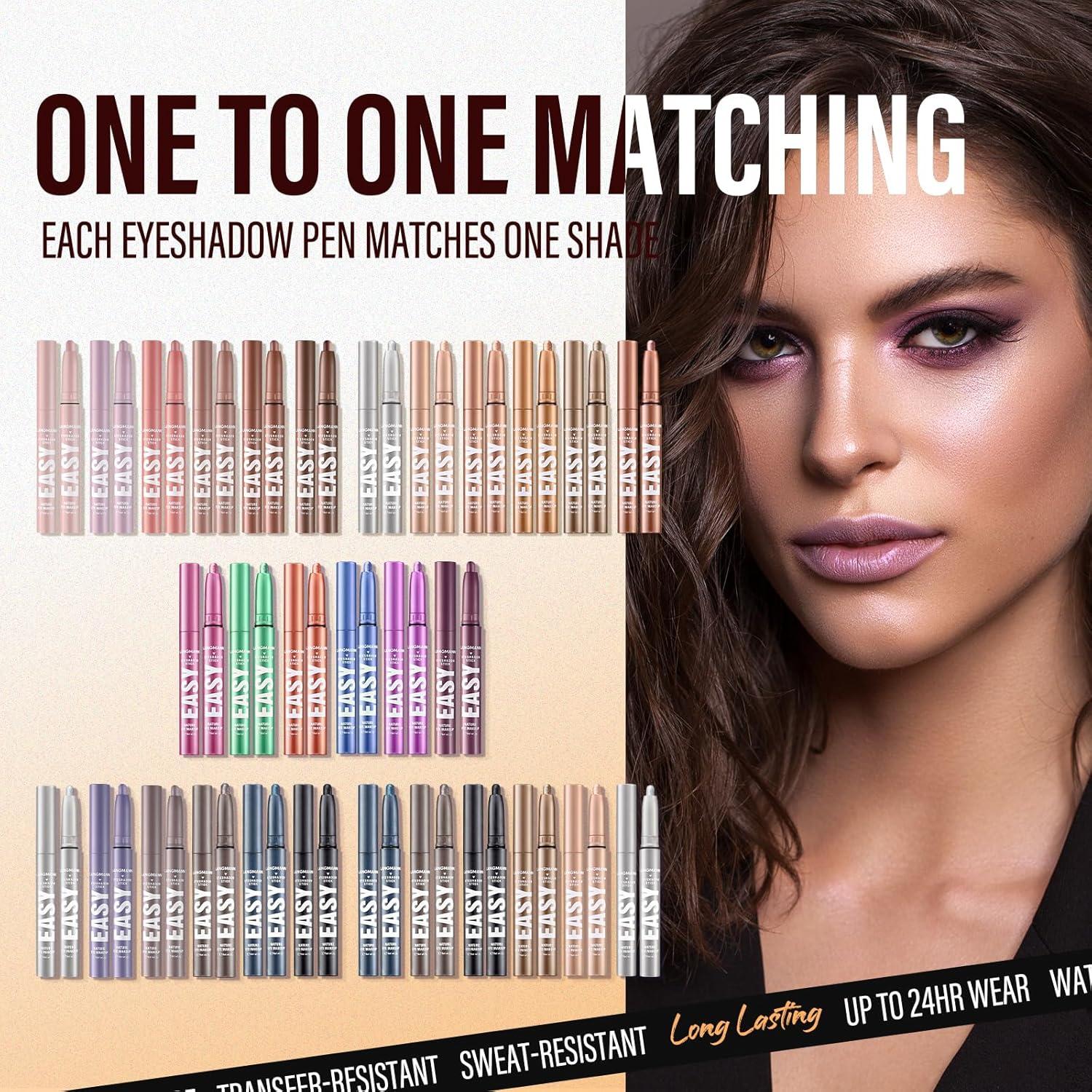 Set de Lápiz de Sombra de Ojos LANGMANNI 8 Colores a Prueba de Agua