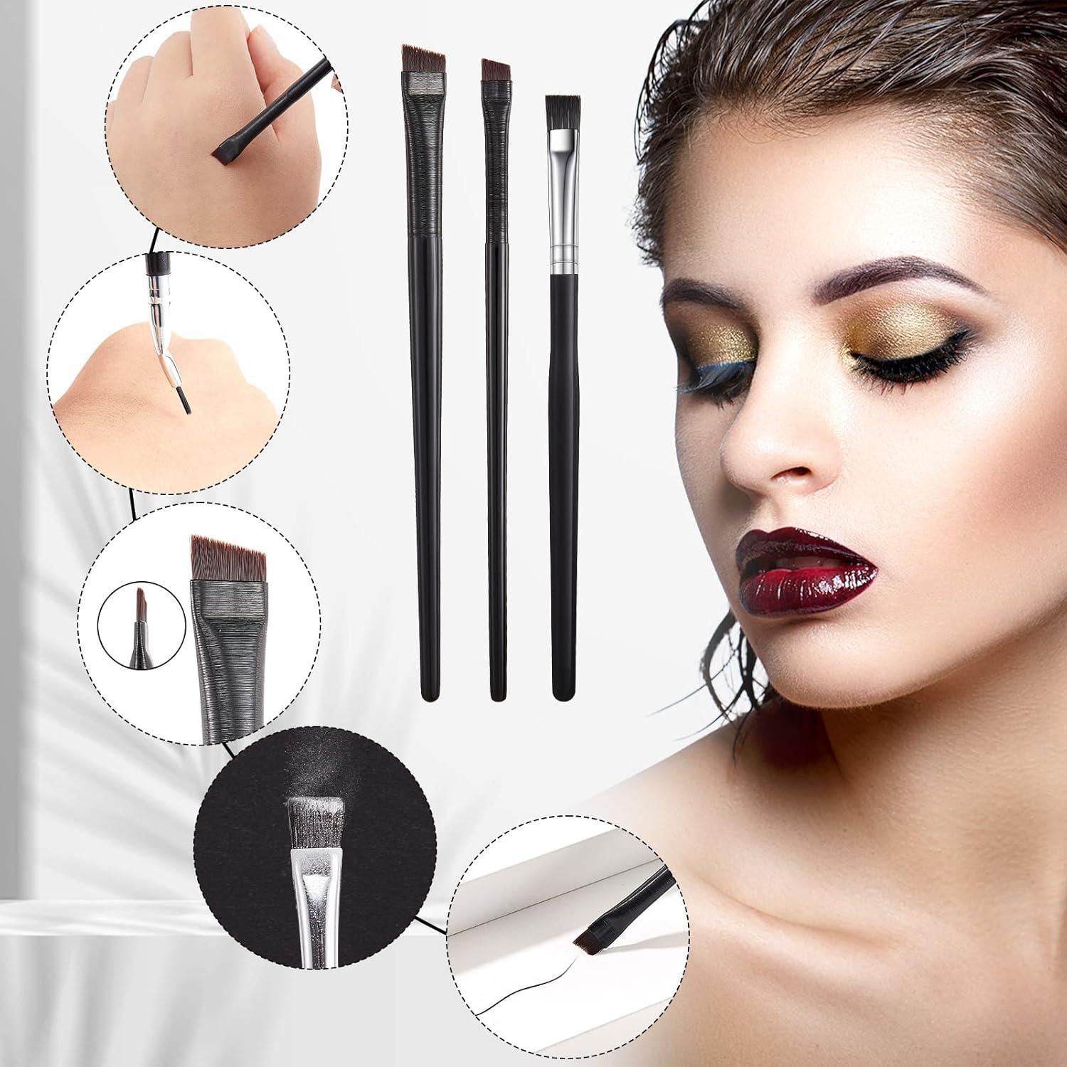 Juego de 12 Pinceles de Maquillaje Gandeer para Delineador