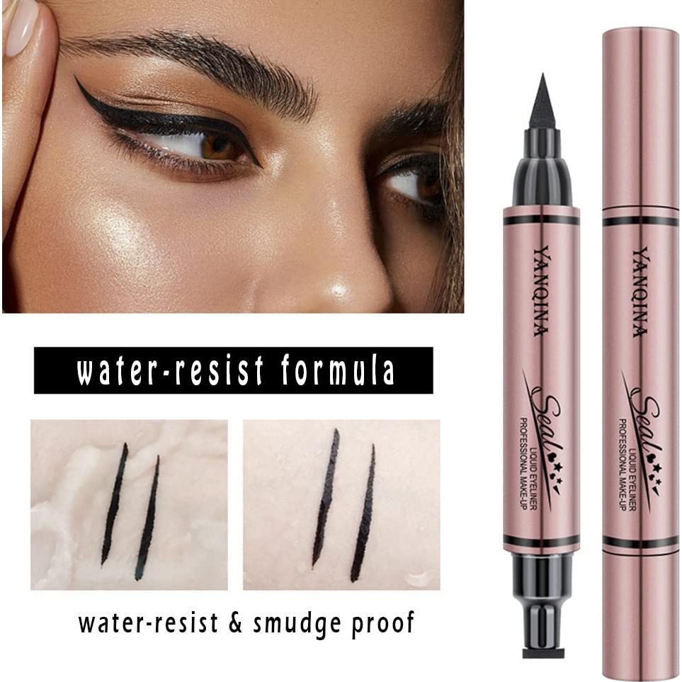 Delineador Jumbo Doble Punta Linble Sello Ojo de Gato Negro 3.5ml