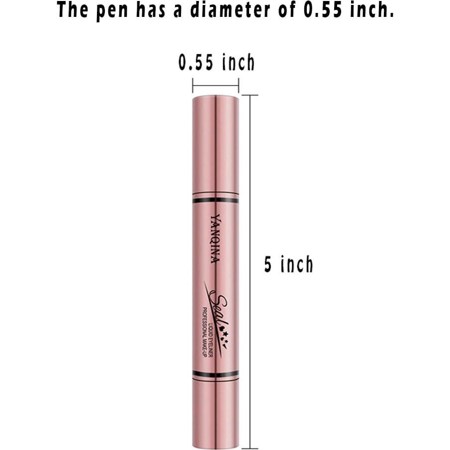 Delineador Jumbo Doble Punta Linble Sello Ojo de Gato Negro 3.5ml