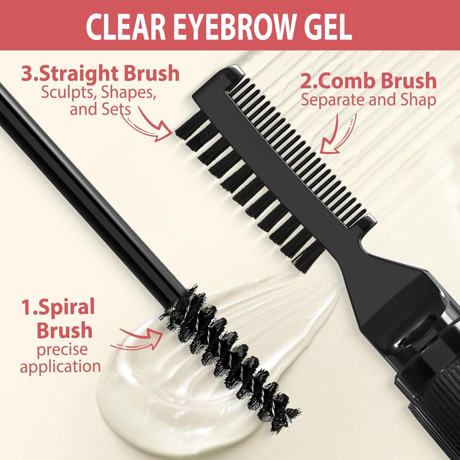 Kit de Maquillaje de Cejas LAVONE - Lápiz, Gel, Delineador, Brocha