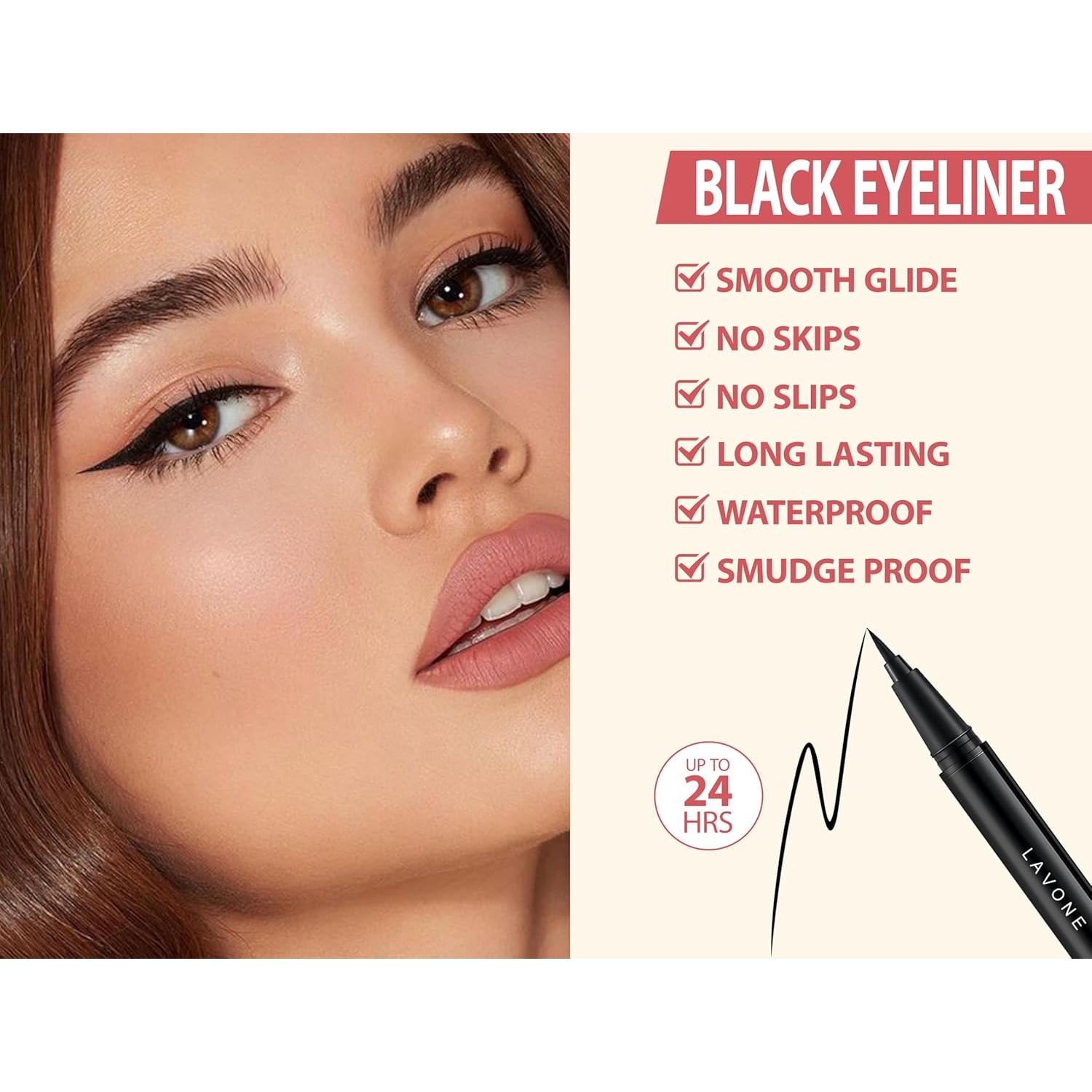 Kit de Maquillaje de Cejas LAVONE - Lápiz, Gel, Delineador, Brocha