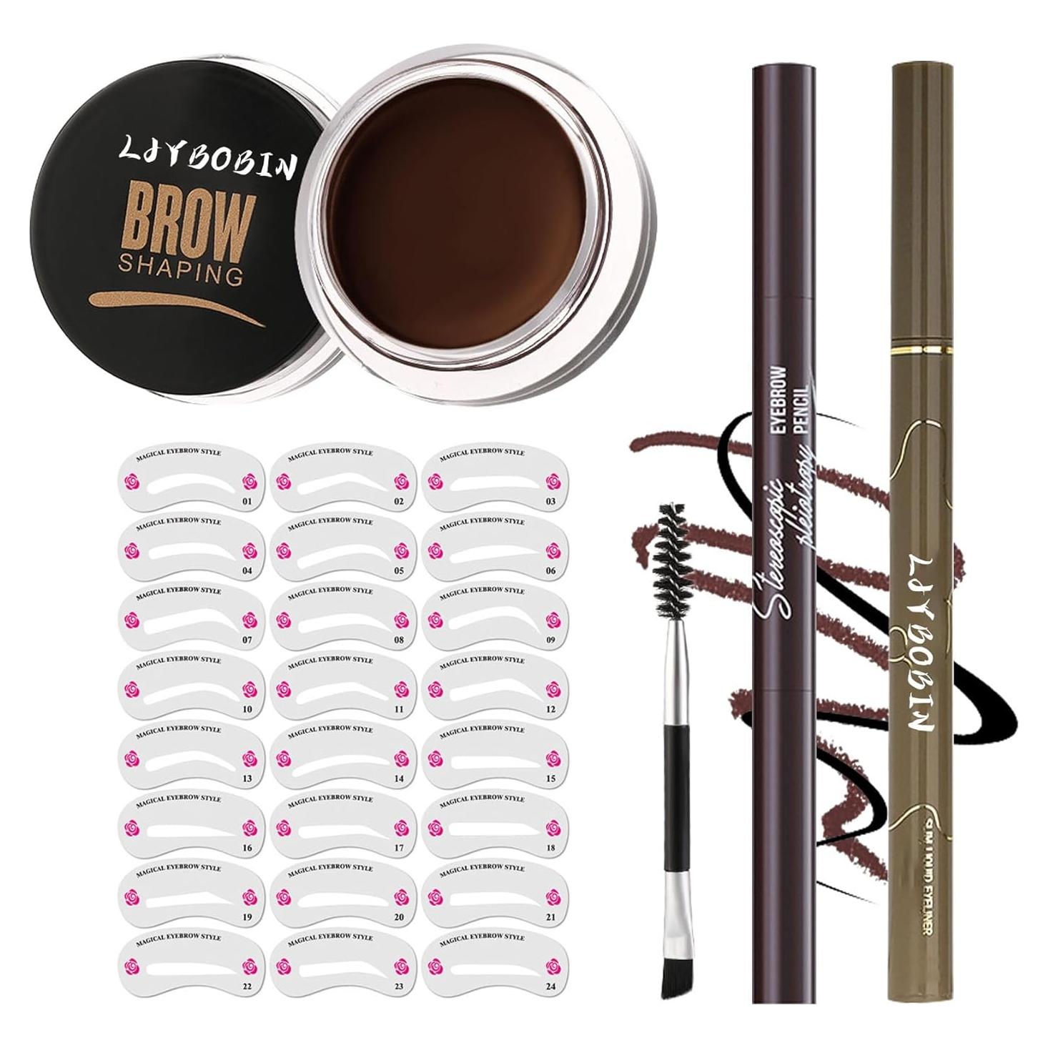 Kit de Tinte para Cejas LJYBoBin - 4 Piezas a Prueba de Agua