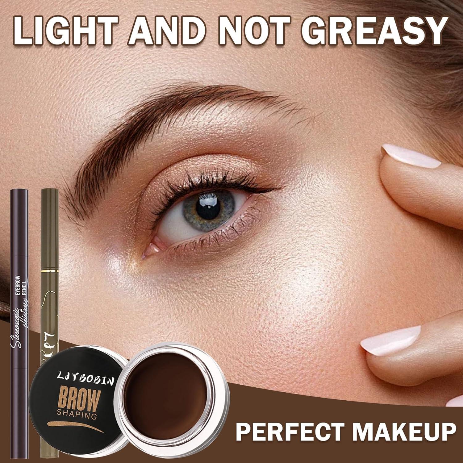 Kit de Tinte para Cejas LJYBoBin - 4 Piezas a Prueba de Agua