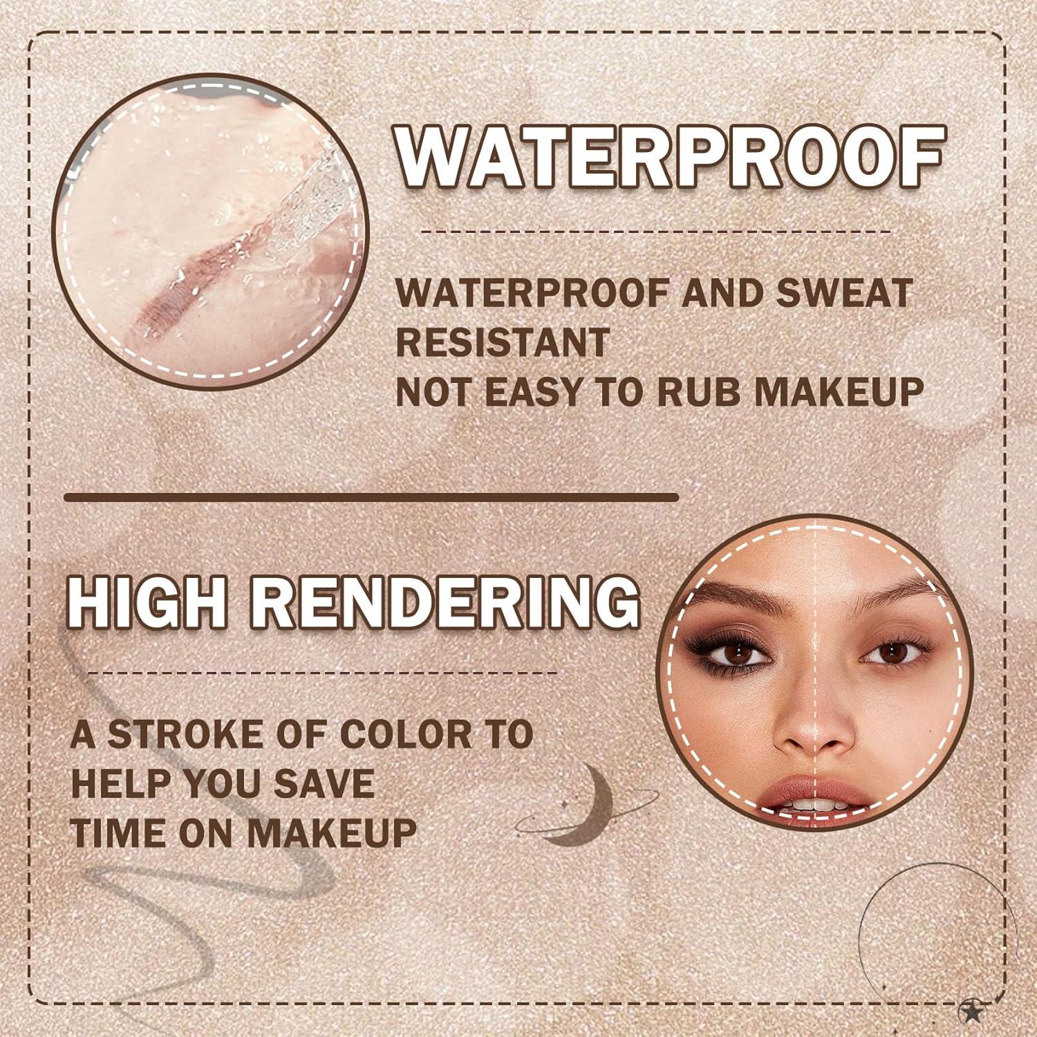 Kit de Tinte para Cejas LJYBoBin - 4 Piezas a Prueba de Agua