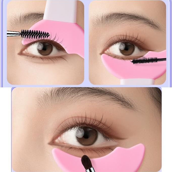 Plantilla de Maquillaje de Silicona Reutilizable Feilguee - 2 Pcs