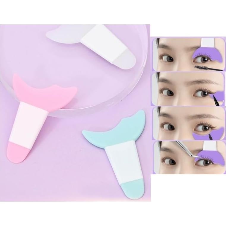 Plantilla de Maquillaje de Silicona Reutilizable Feilguee - 2 Pcs