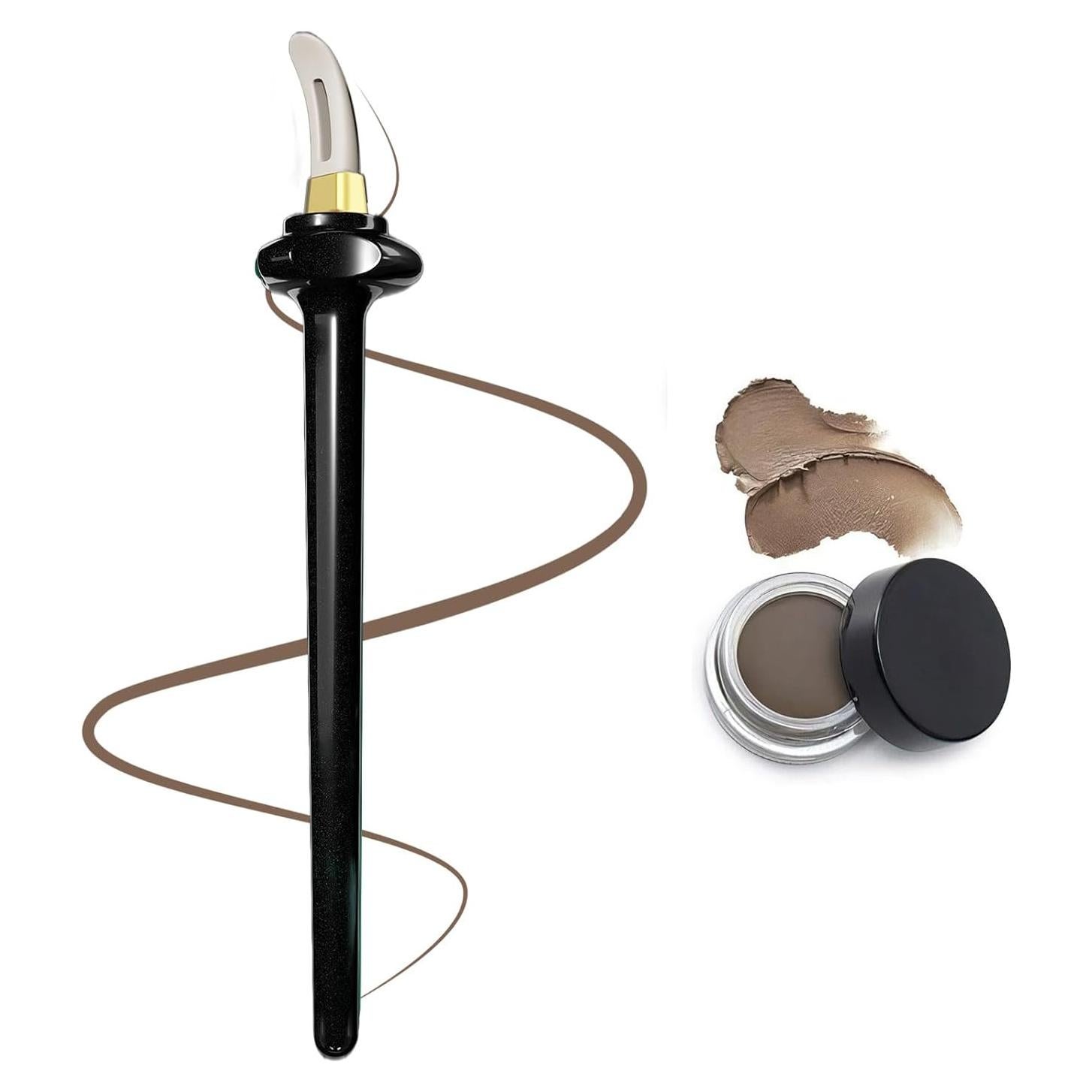 Set de Delineador de Ojos Ylapagne con Brocha de Silicona y Crema