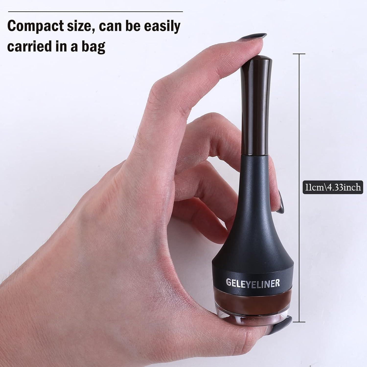 Delineador de Gel Impermeable Boobeen Marrón 30g - Larga Duración