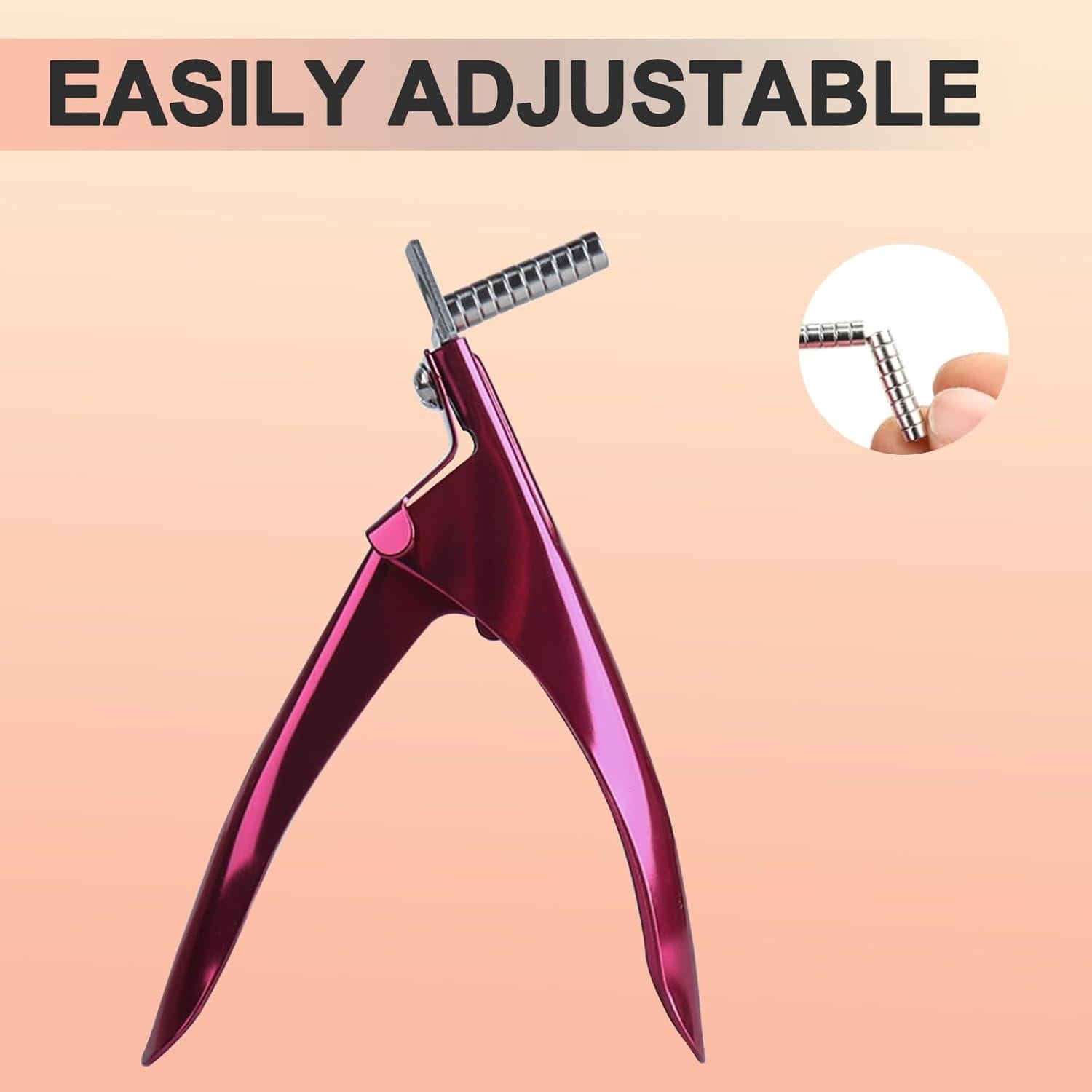 Cortador de Uñas Acrílicas XIRON Ajustable Rosa 16.5cm