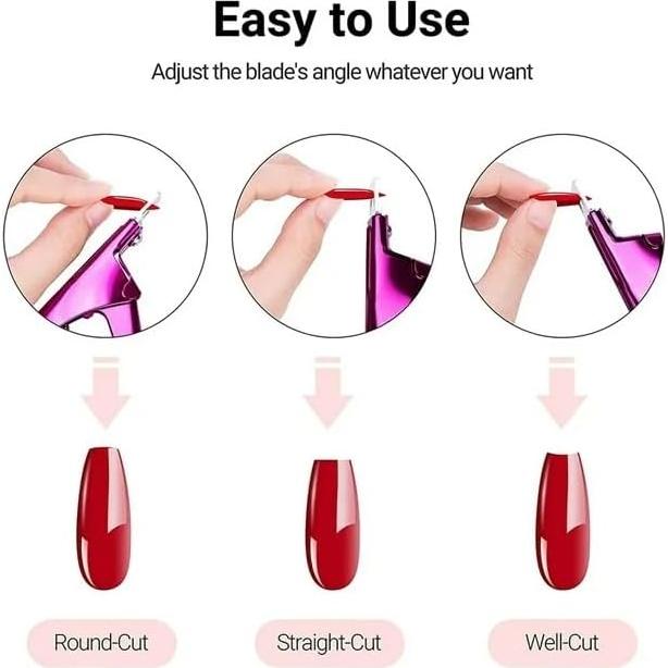 Cortador de Uñas Acrílico Luhaomisky con Medición y Imán