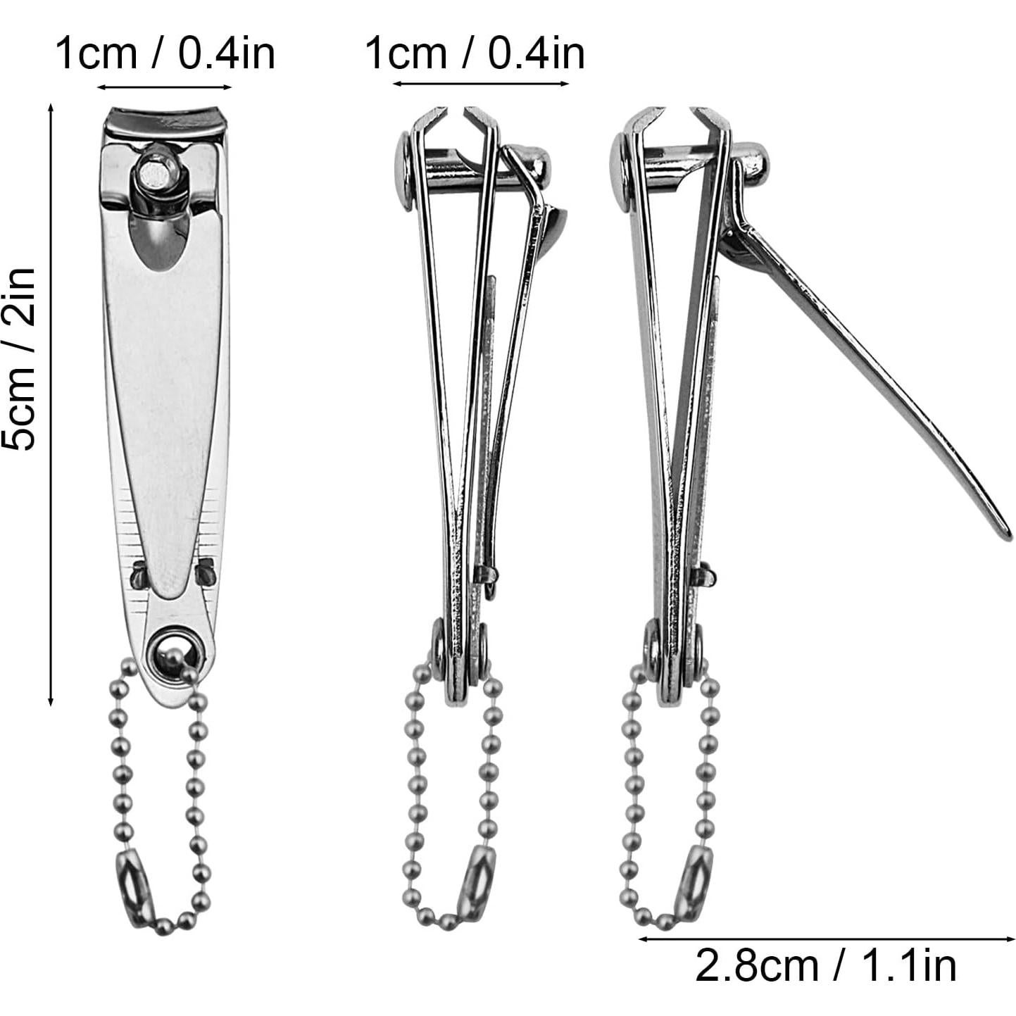 Cortauñas Mini Acero Inoxidable RSQAZQ 5.08 cm - Lote 50 Unidades