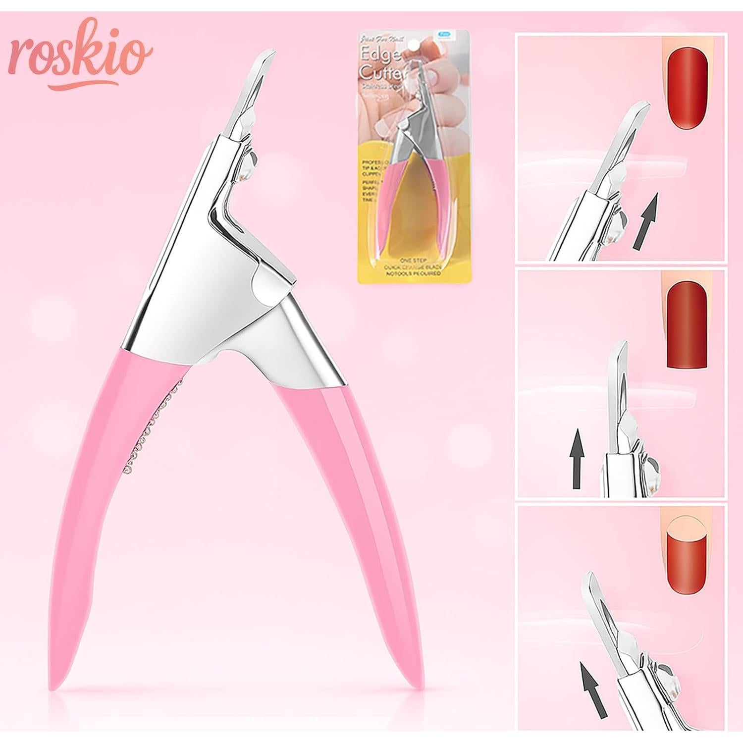 Cortauñas Acrílico Profesional Roskio - Cortador de Uñas de Gel UV