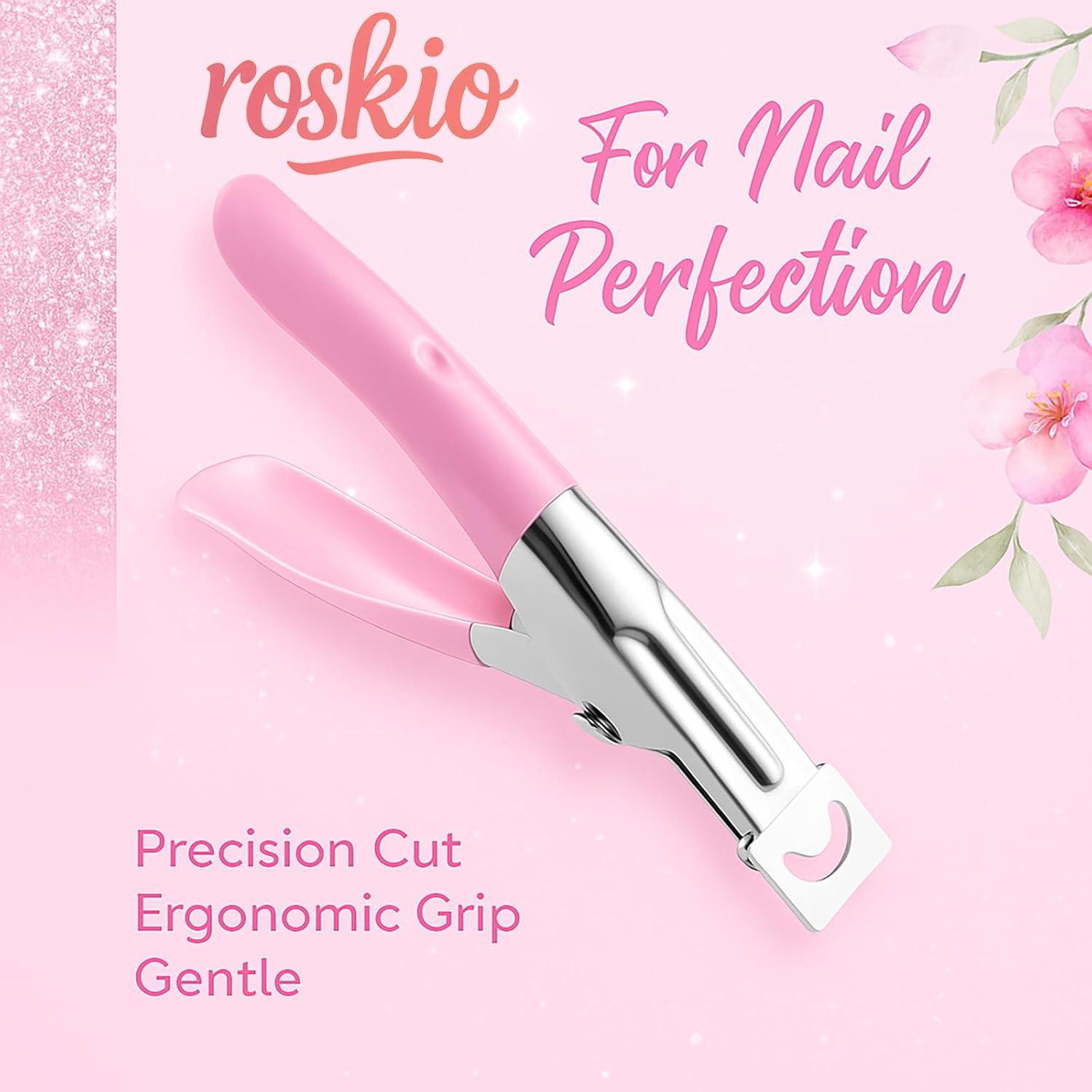 Cortauñas Acrílico Profesional Roskio - Cortador de Uñas de Gel UV