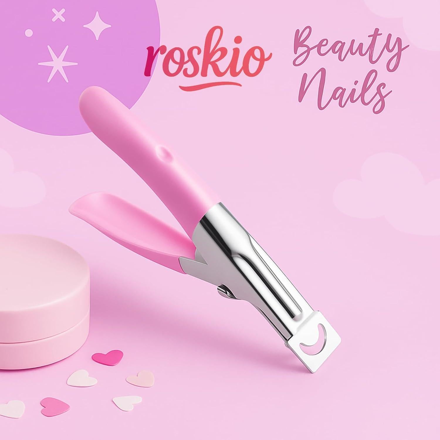 Cortauñas Acrílico Profesional Roskio - Cortador de Uñas de Gel UV