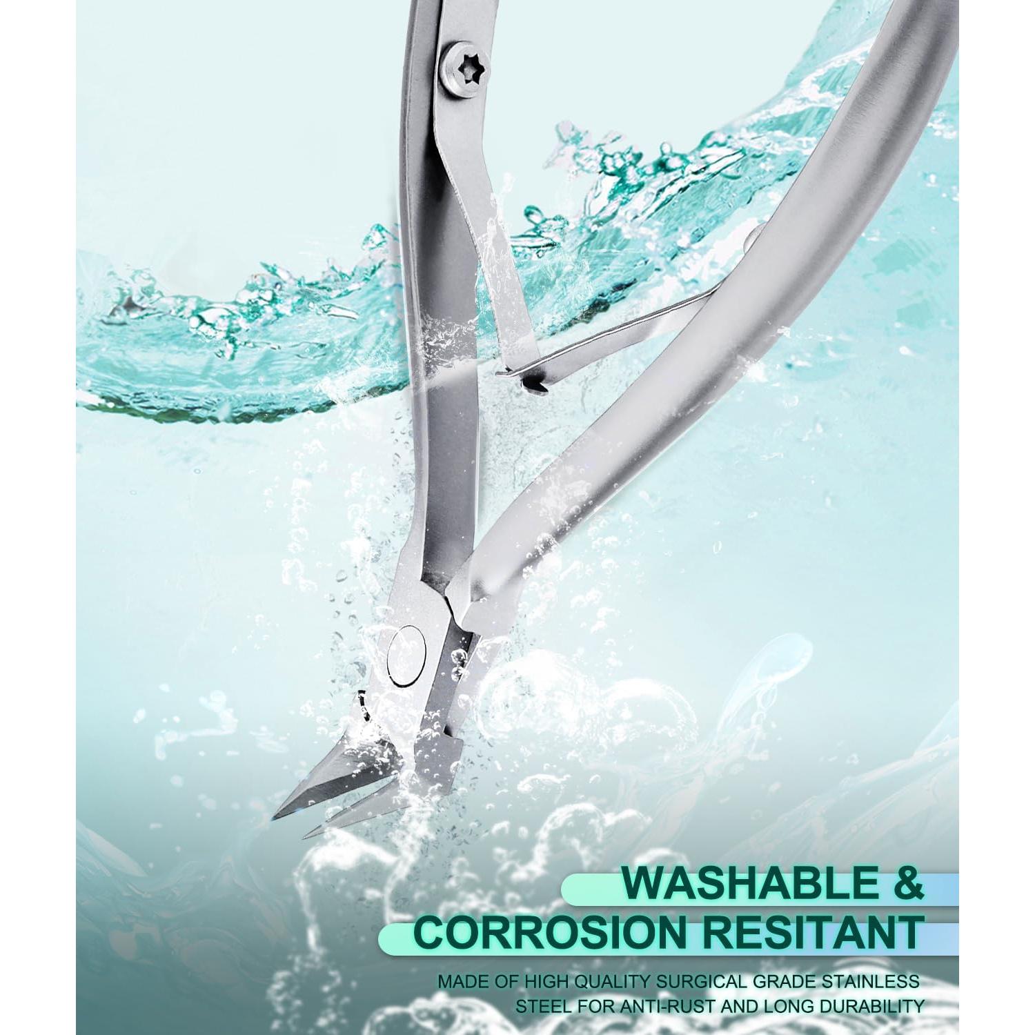 Cortador de Uñas Encarnadas ILLFER Acero Inoxidable Plata