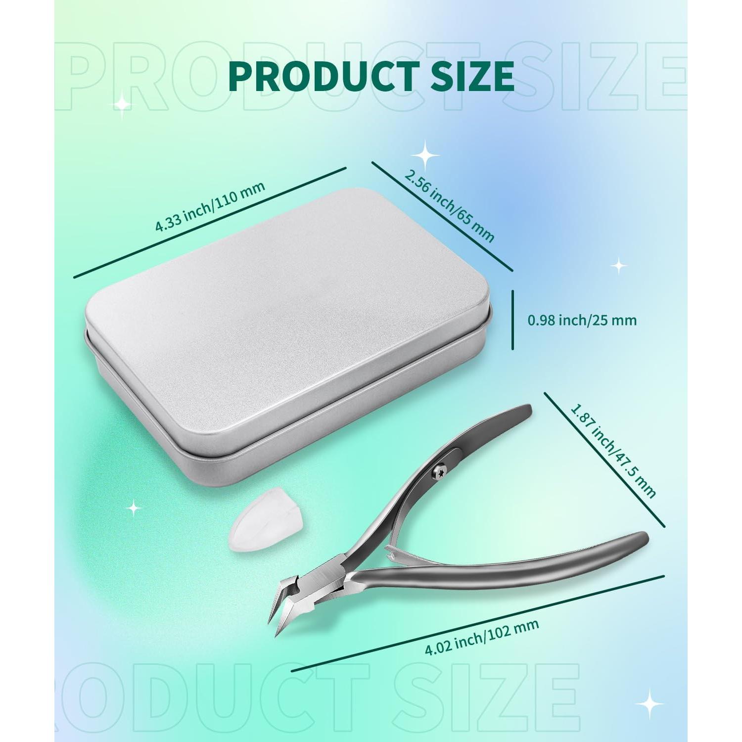 Cortador de Uñas Encarnadas ILLFER Acero Inoxidable Plata