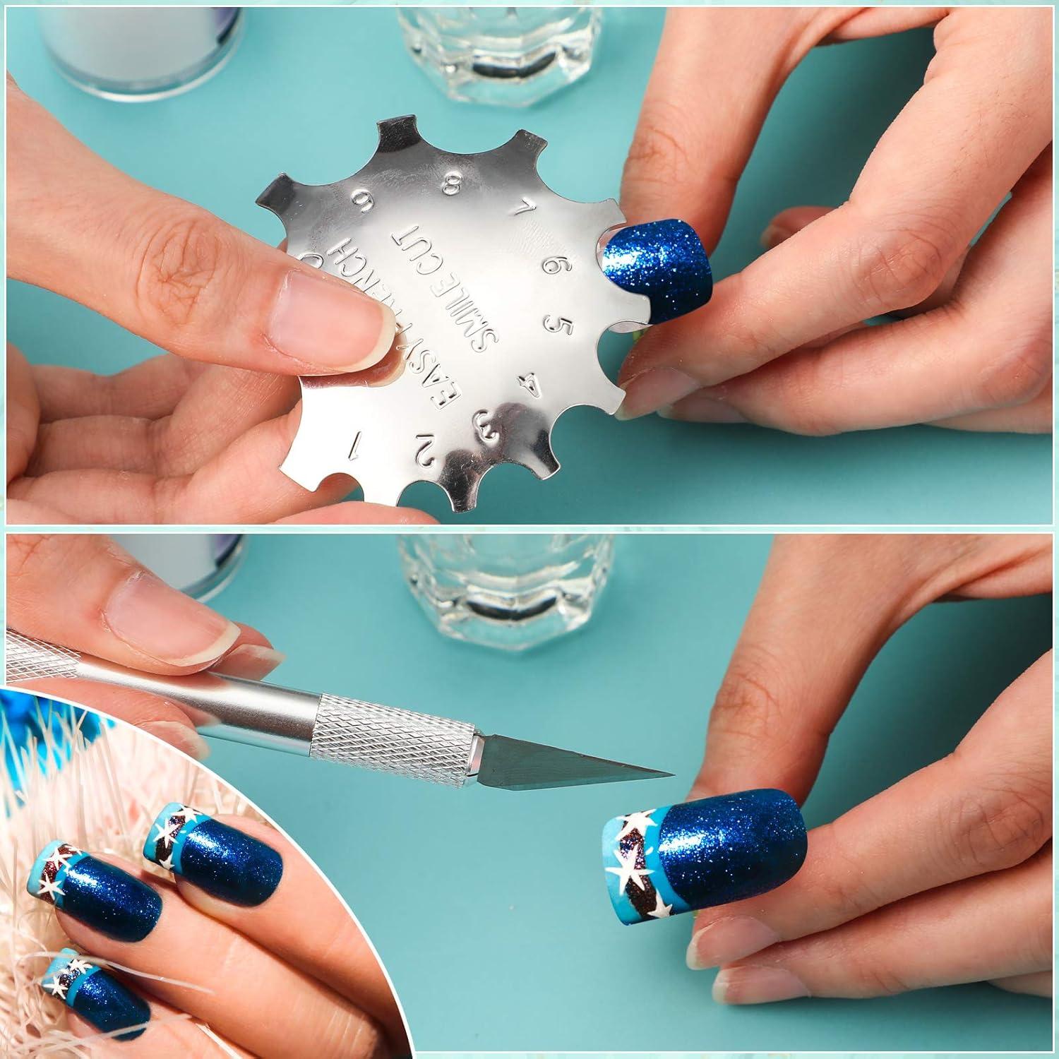 Cortador de Uñas Francesas Maitys 3 Piezas Acero Inoxidable