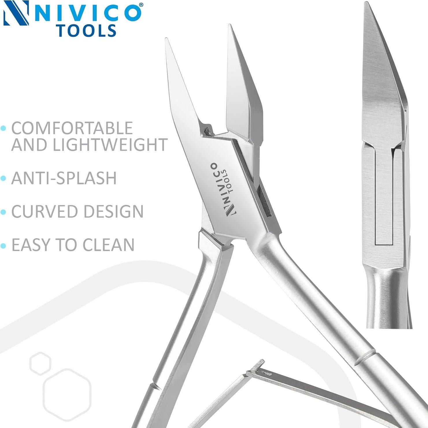 Cortador de Uñas NIVICO 13cm Acero Inoxidable Profesional