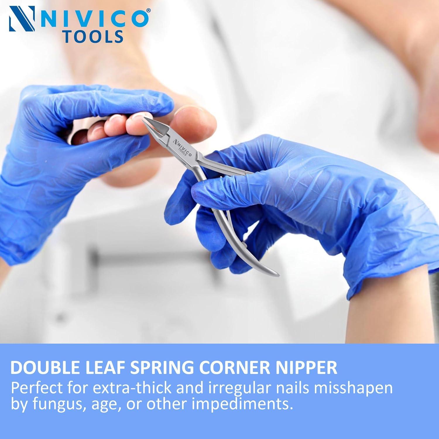 Cortador de Uñas NIVICO 13cm Acero Inoxidable Profesional