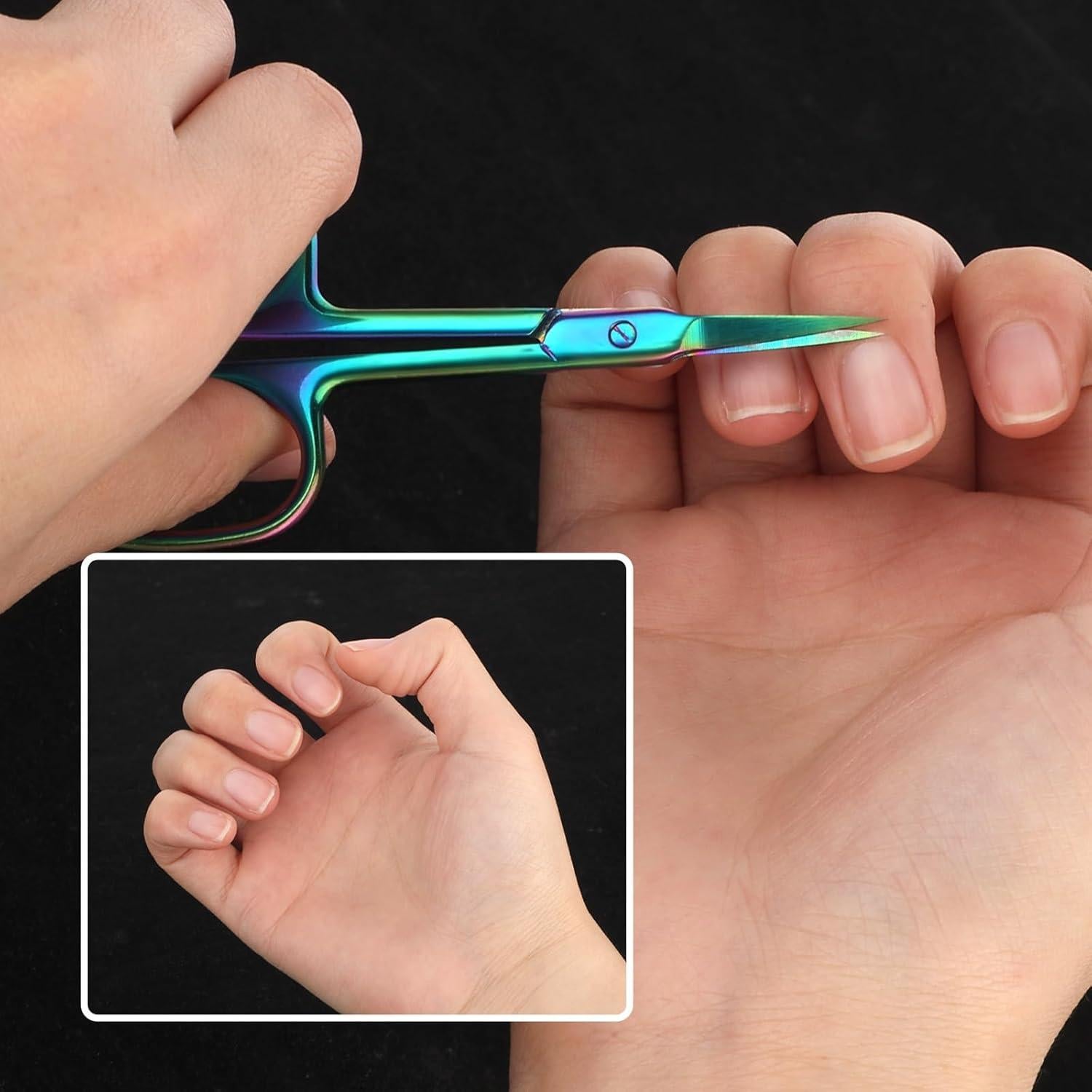 Tijeras Curvadas para Cutículas Ptwola 15x10.5cm Acero Inoxidable