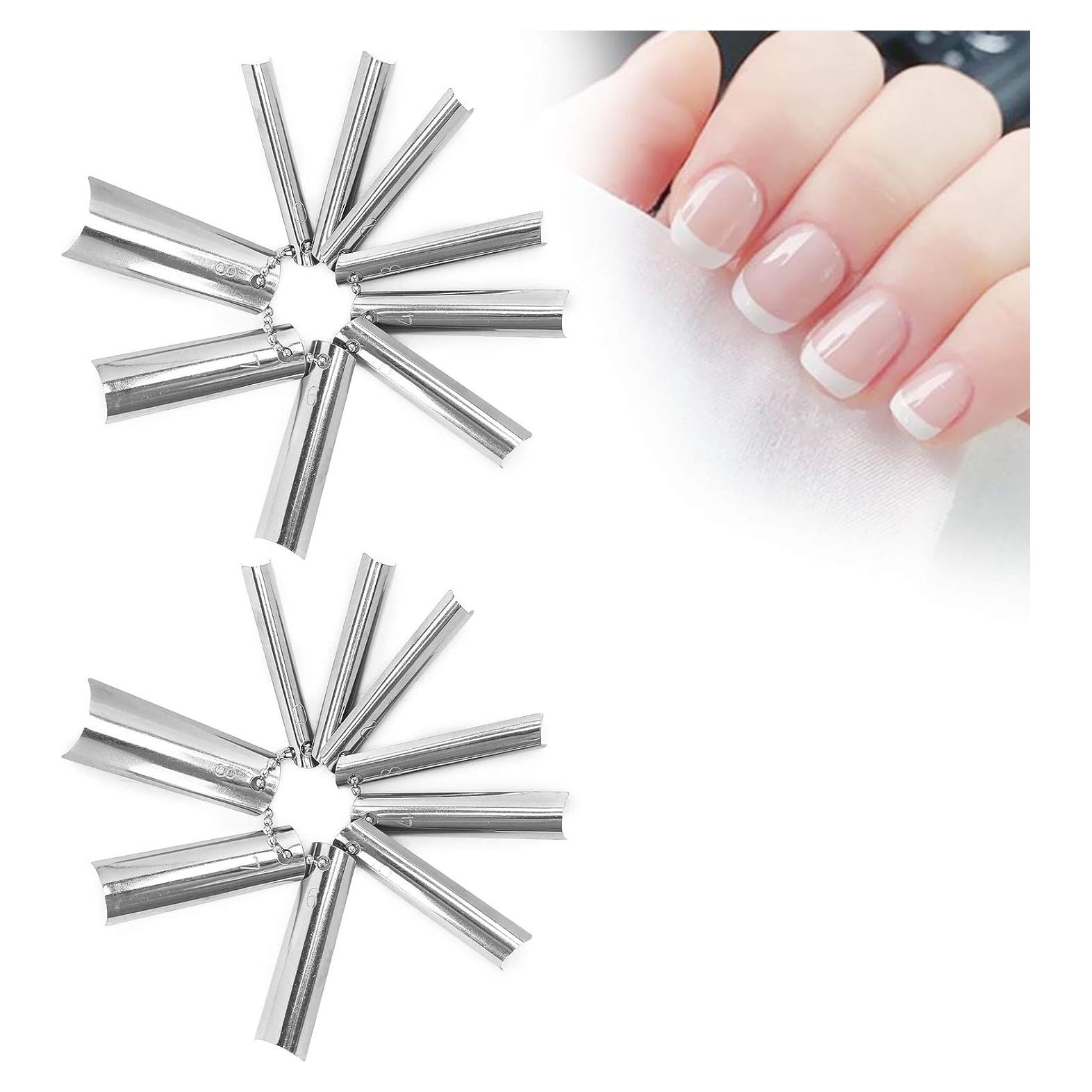 Cortador de Uñas Francesas ZJchao 18 Piezas 9 Tamaños