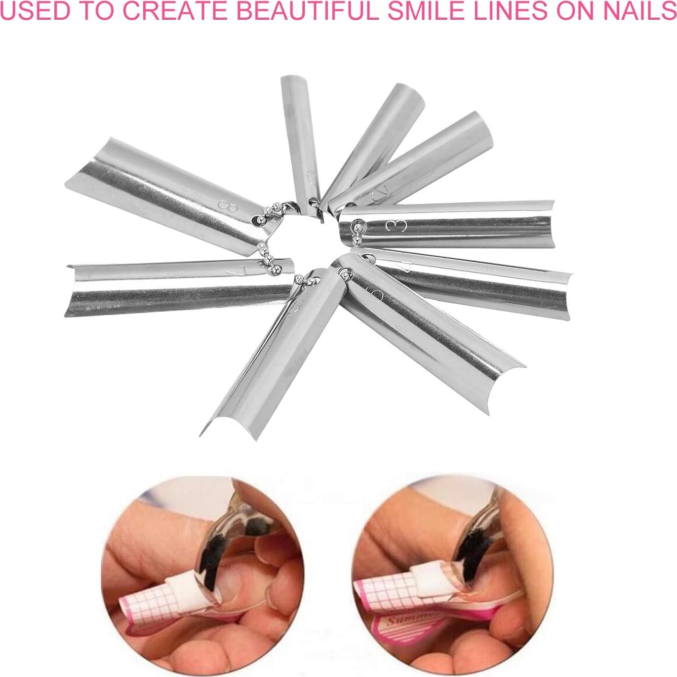 Cortador de Uñas Francesas ZJchao 18 Piezas 9 Tamaños