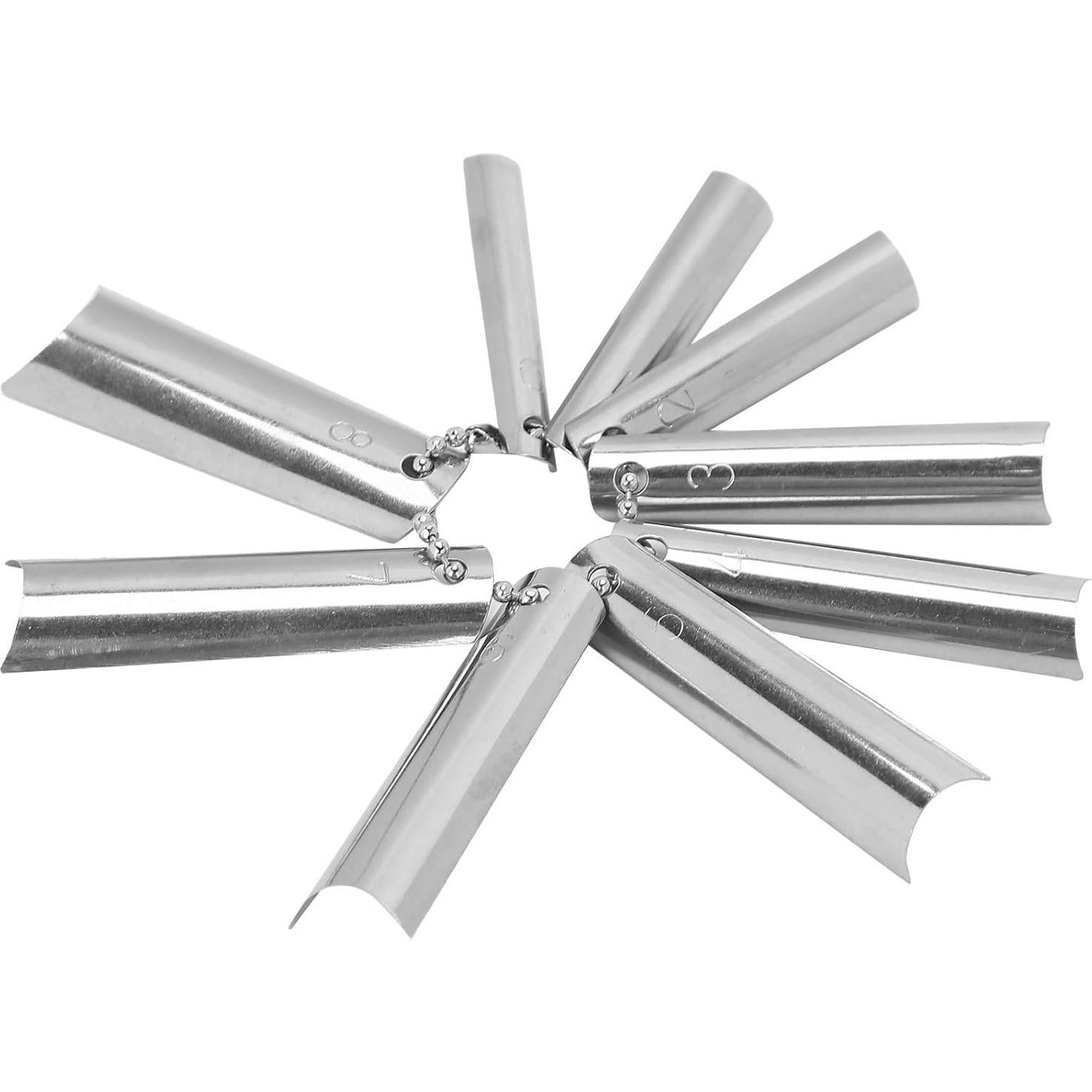 Cortador de Uñas Francesas ZJchao 18 Piezas 9 Tamaños