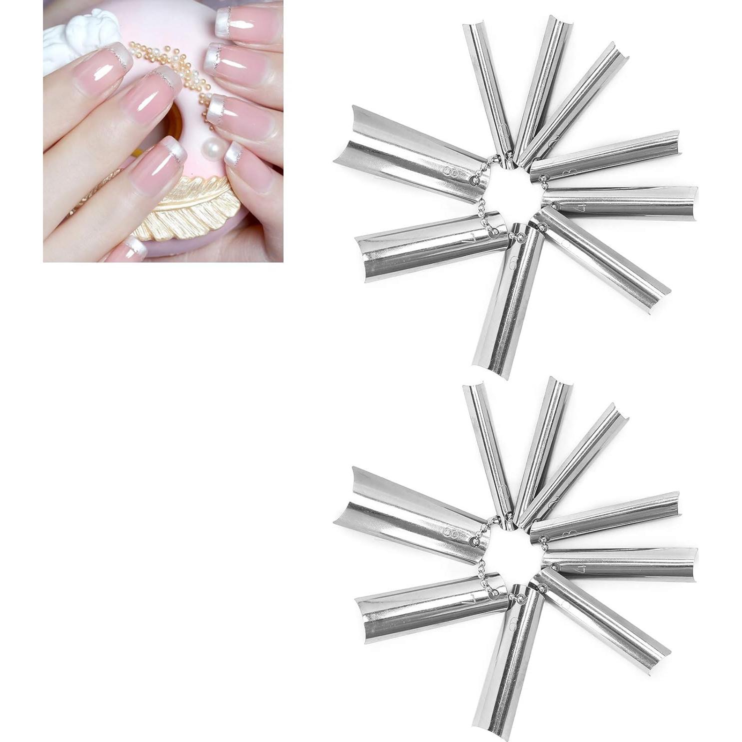 Cortador de Uñas Francesas ZJchao 18 Piezas 9 Tamaños