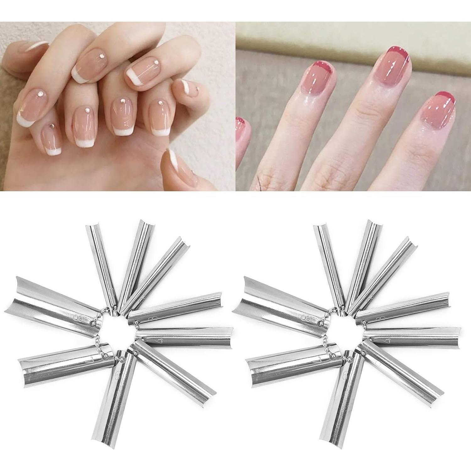 Cortador de Uñas Francesas ZJchao 18 Piezas 9 Tamaños