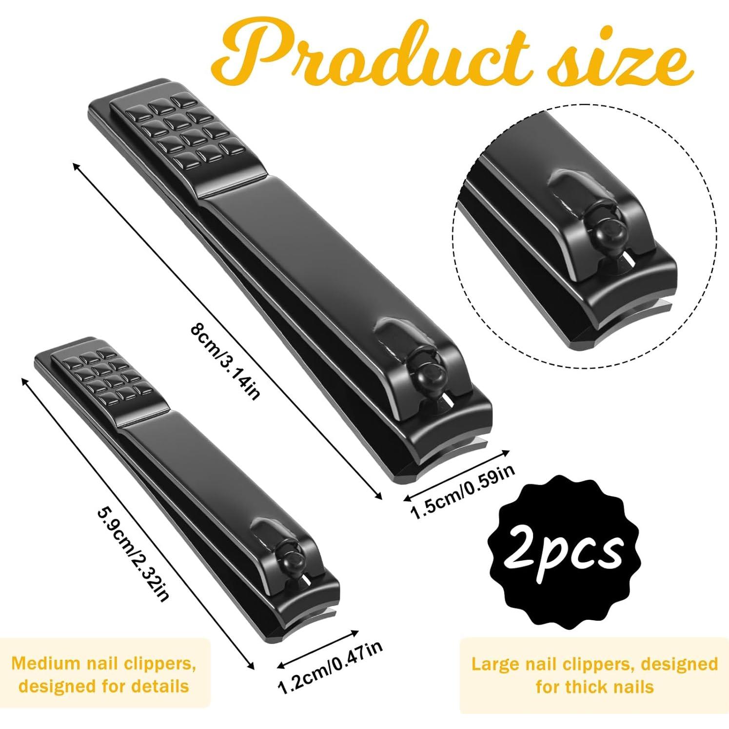 Cortauñas Grande y Pequeño FdcZeyxior Acero Inoxidable