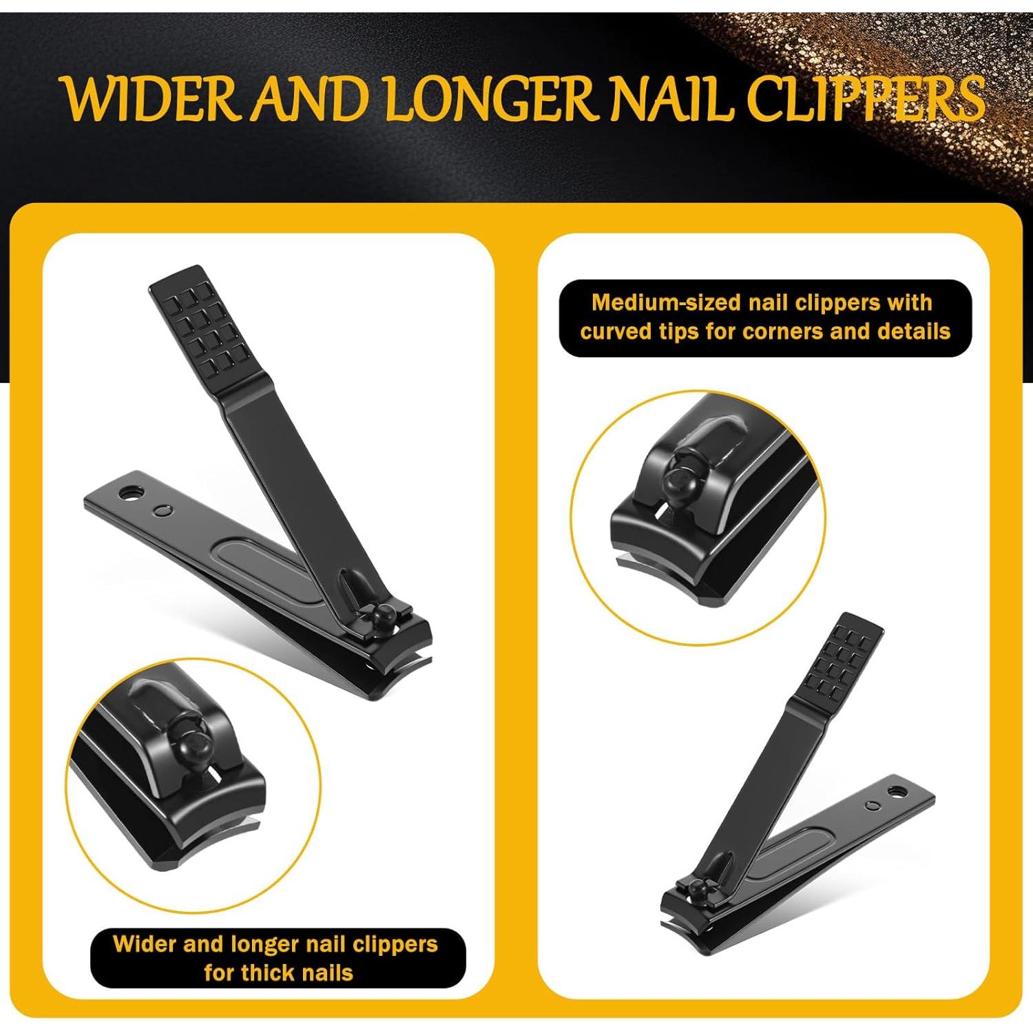 Cortauñas Grande y Pequeño FdcZeyxior Acero Inoxidable