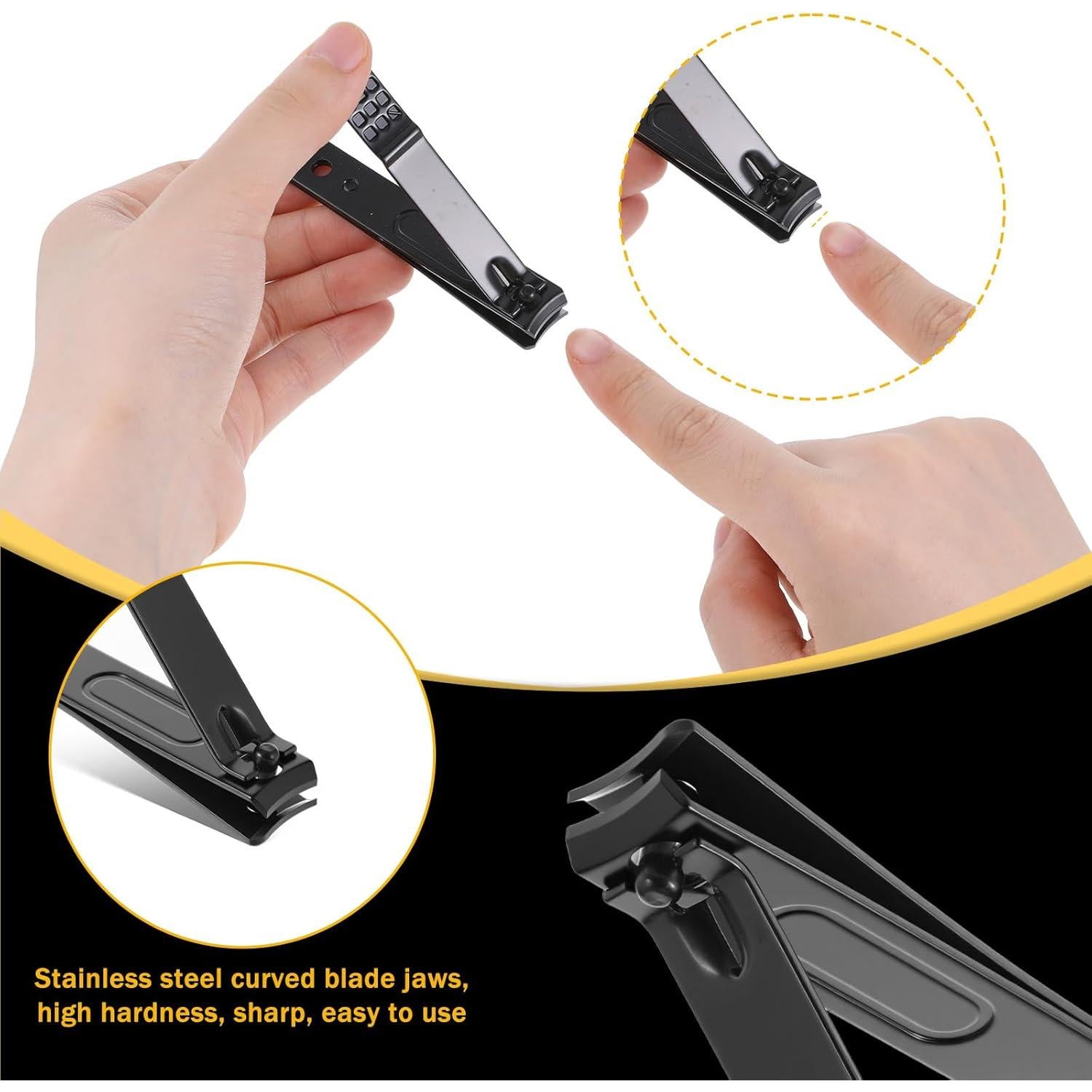 Cortauñas Grande y Pequeño FdcZeyxior Acero Inoxidable