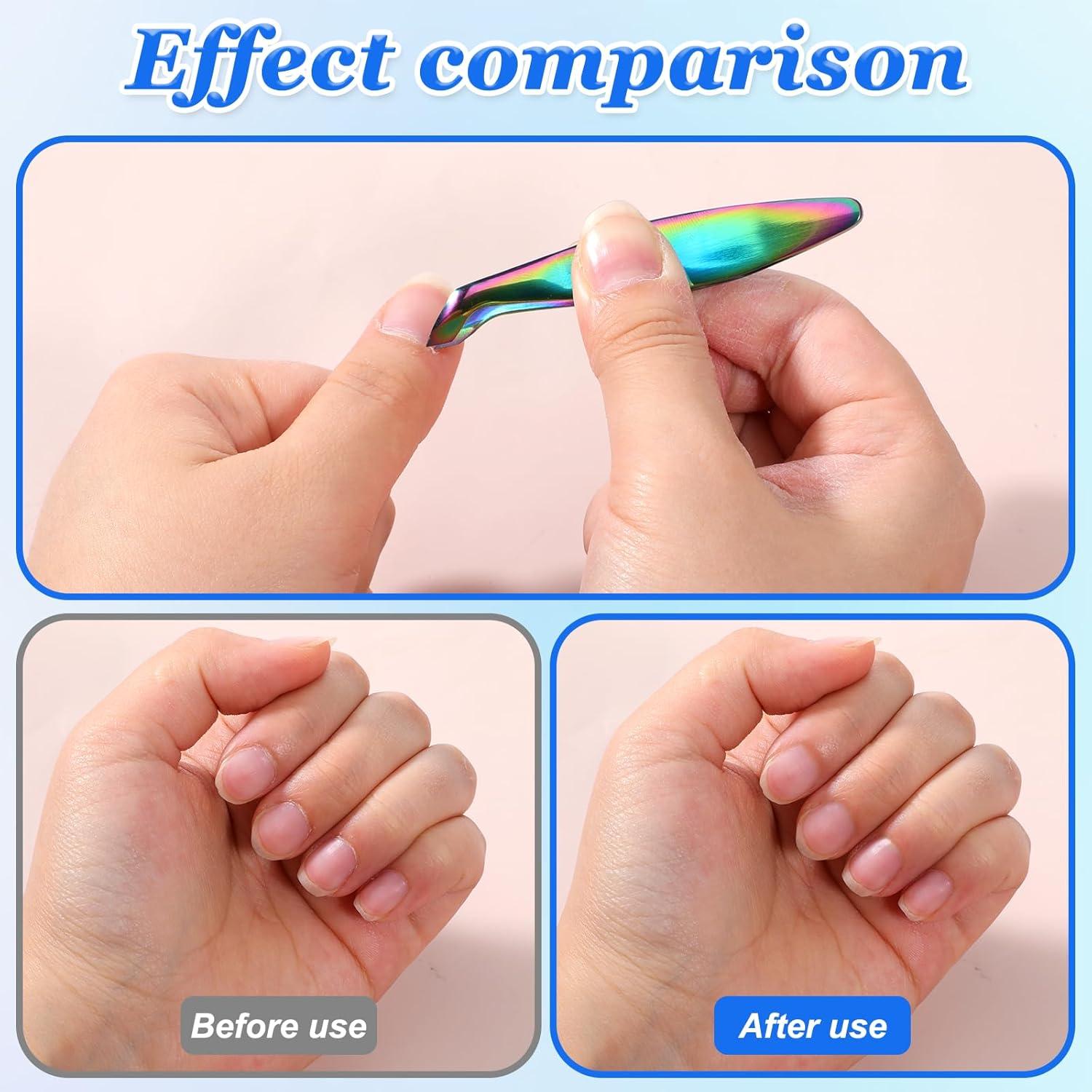 Cortador de Cutículas Mini Ajcotahm 2 Pcs Acero Inoxidable