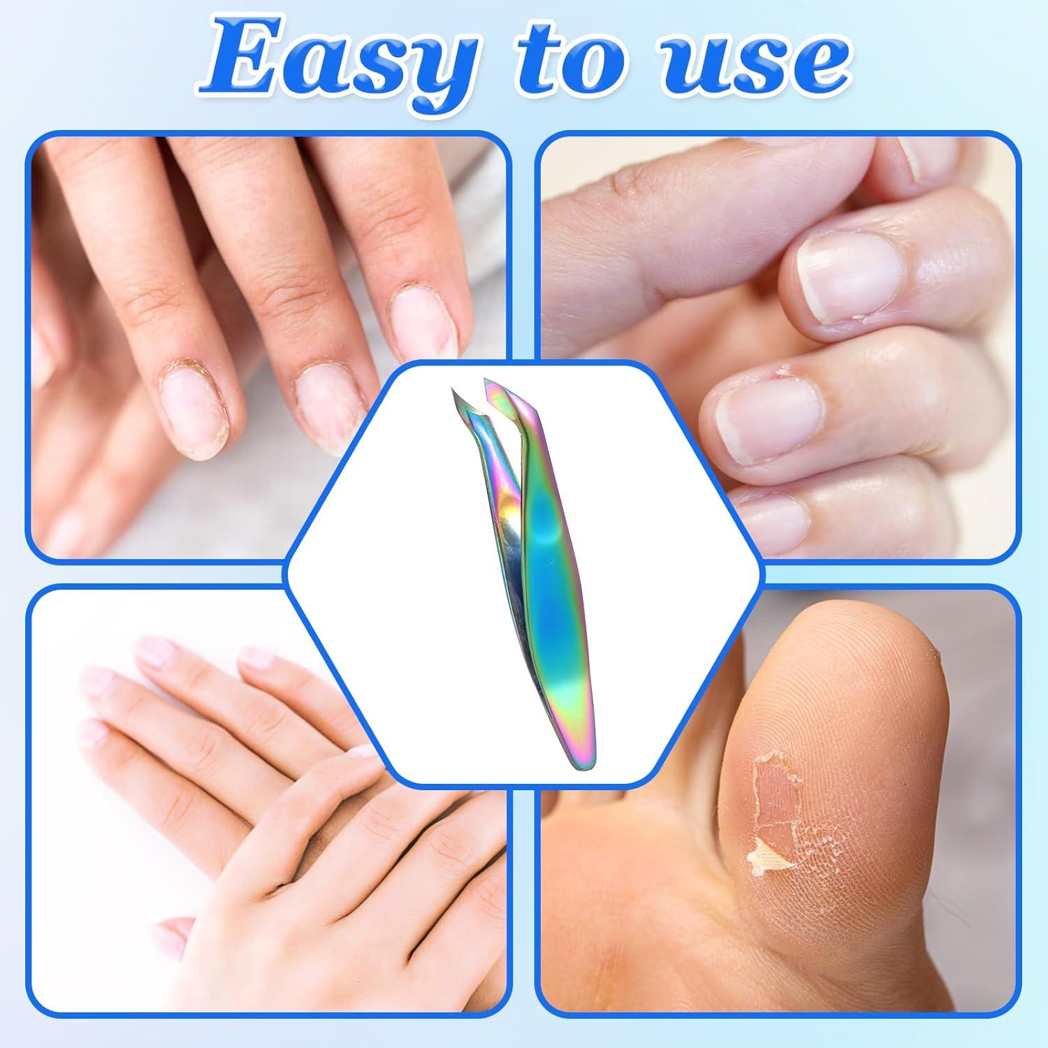 Cortador de Cutículas Mini Ajcotahm 2 Pcs Acero Inoxidable