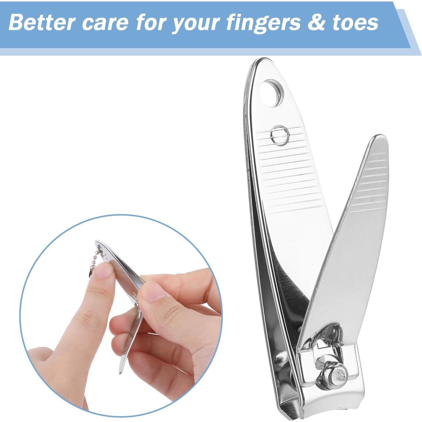 Cortauñas de Acero Inoxidable Salbsever - 4 Piezas Mini 5.08 cm