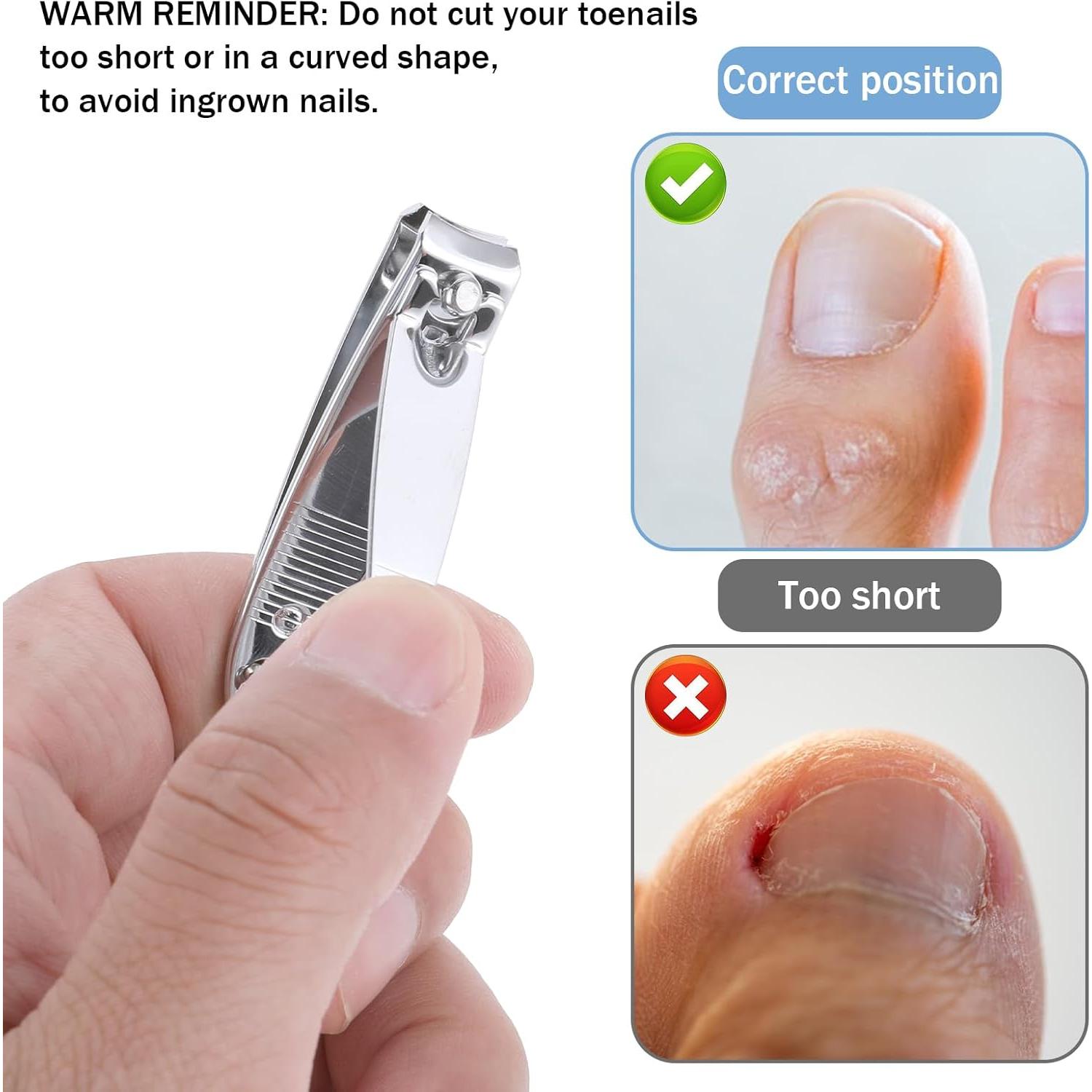 Cortauñas de Acero Inoxidable Salbsever - 4 Piezas Mini 5.08 cm