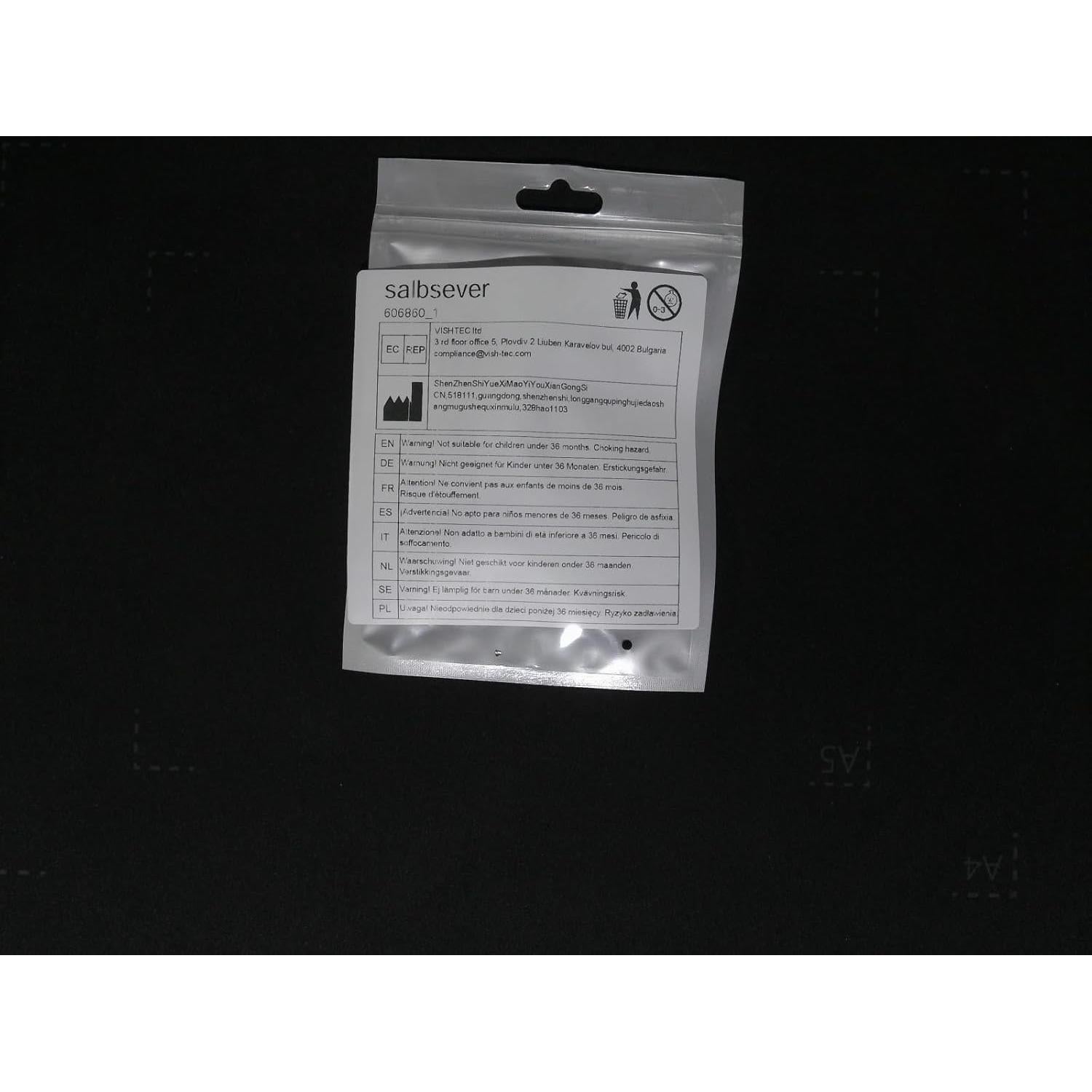 Cortauñas de Acero Inoxidable Salbsever - 4 Piezas Mini 5.08 cm