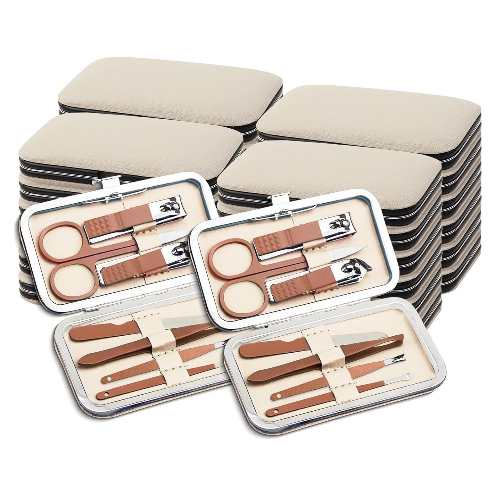 Kit de Manicura Terdey 7 en 1 Acero Inoxidable Rosa 24 Pzas